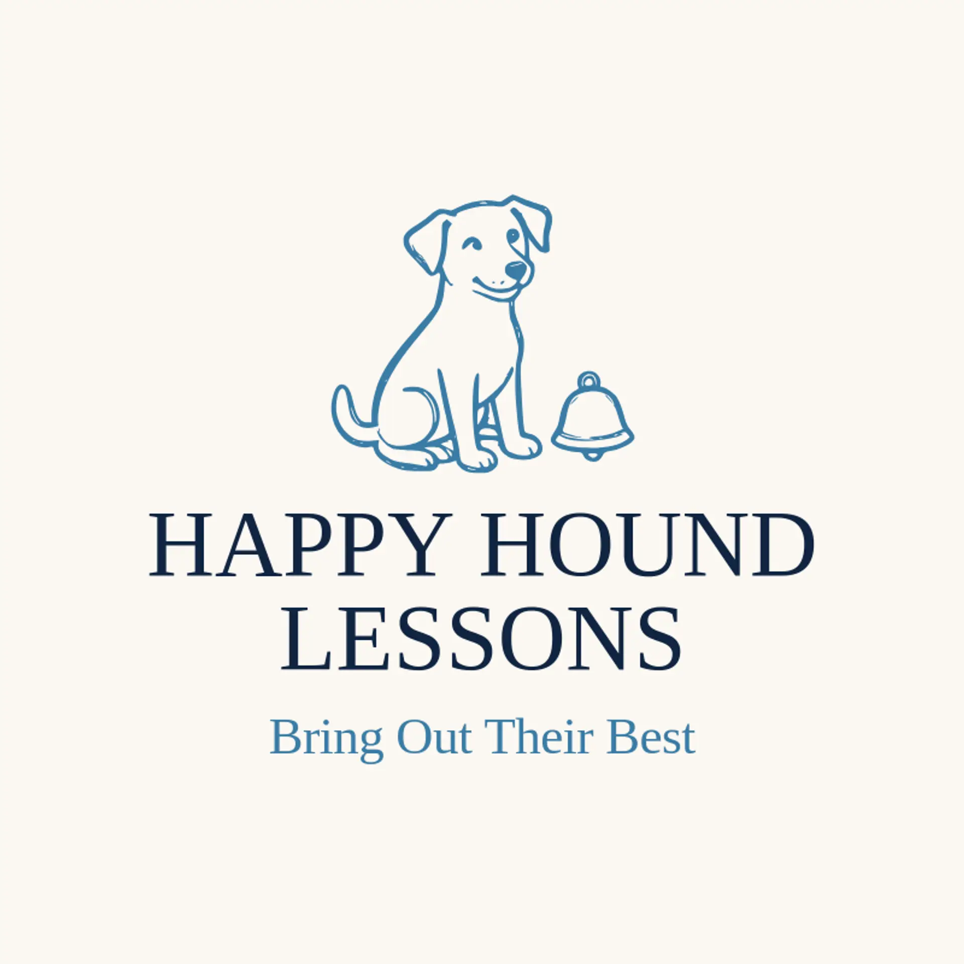 Happy Hound Lessons logo for dog training