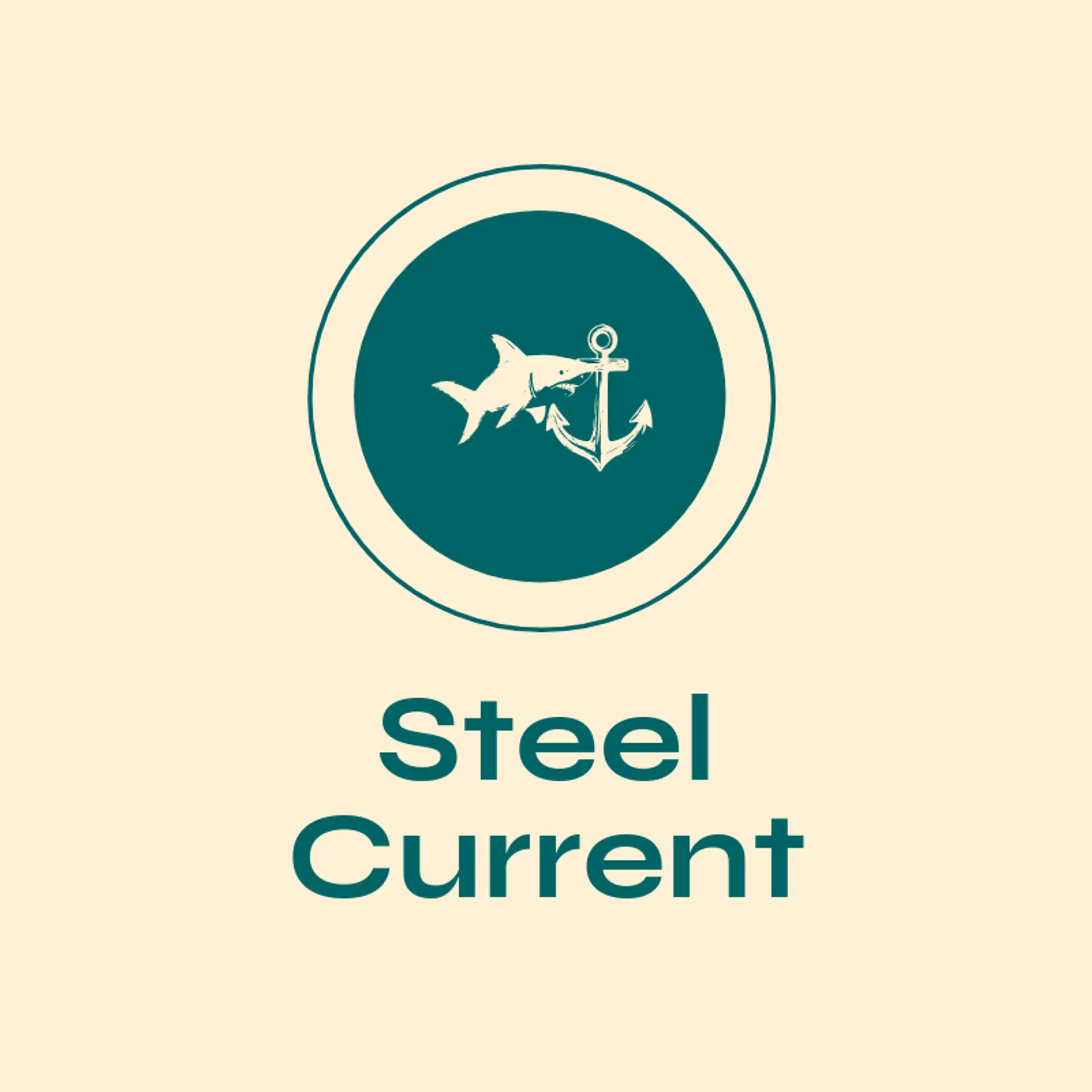Steel Current logo for shark