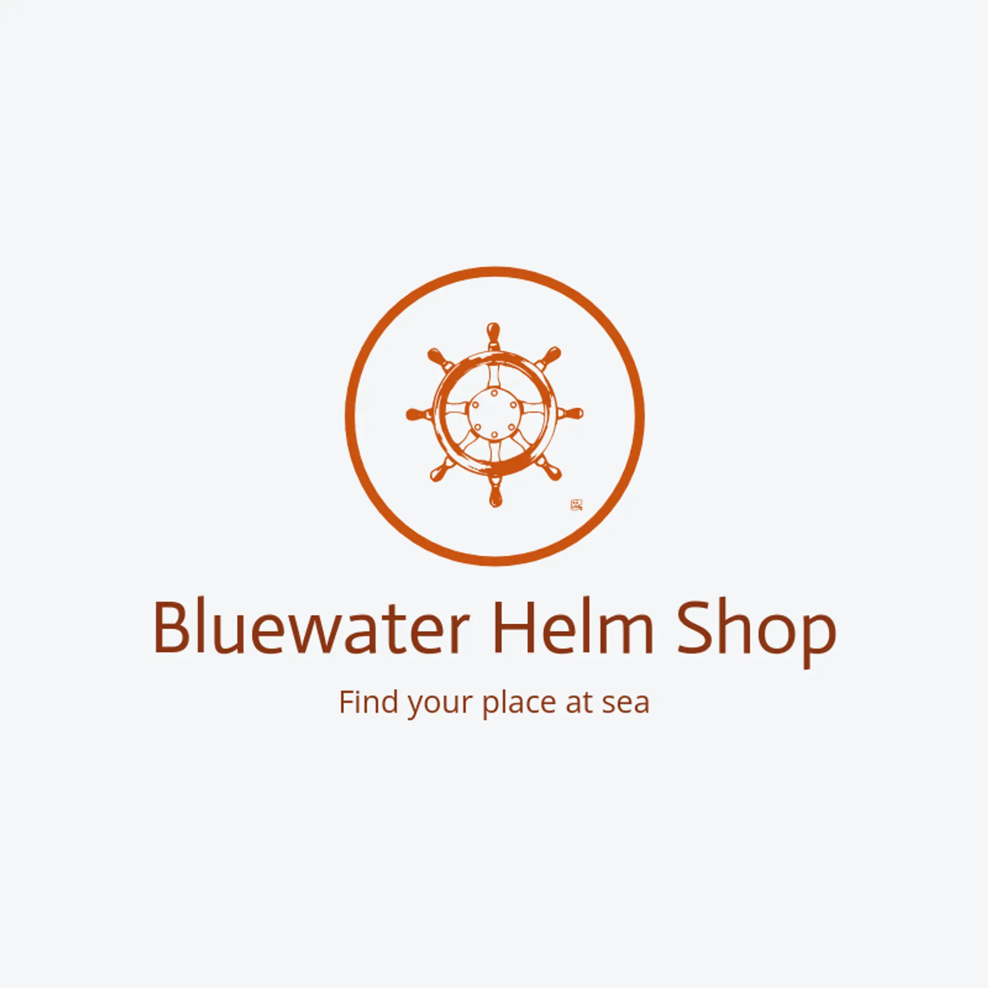 Bluewater Helm Shop logo for helm
