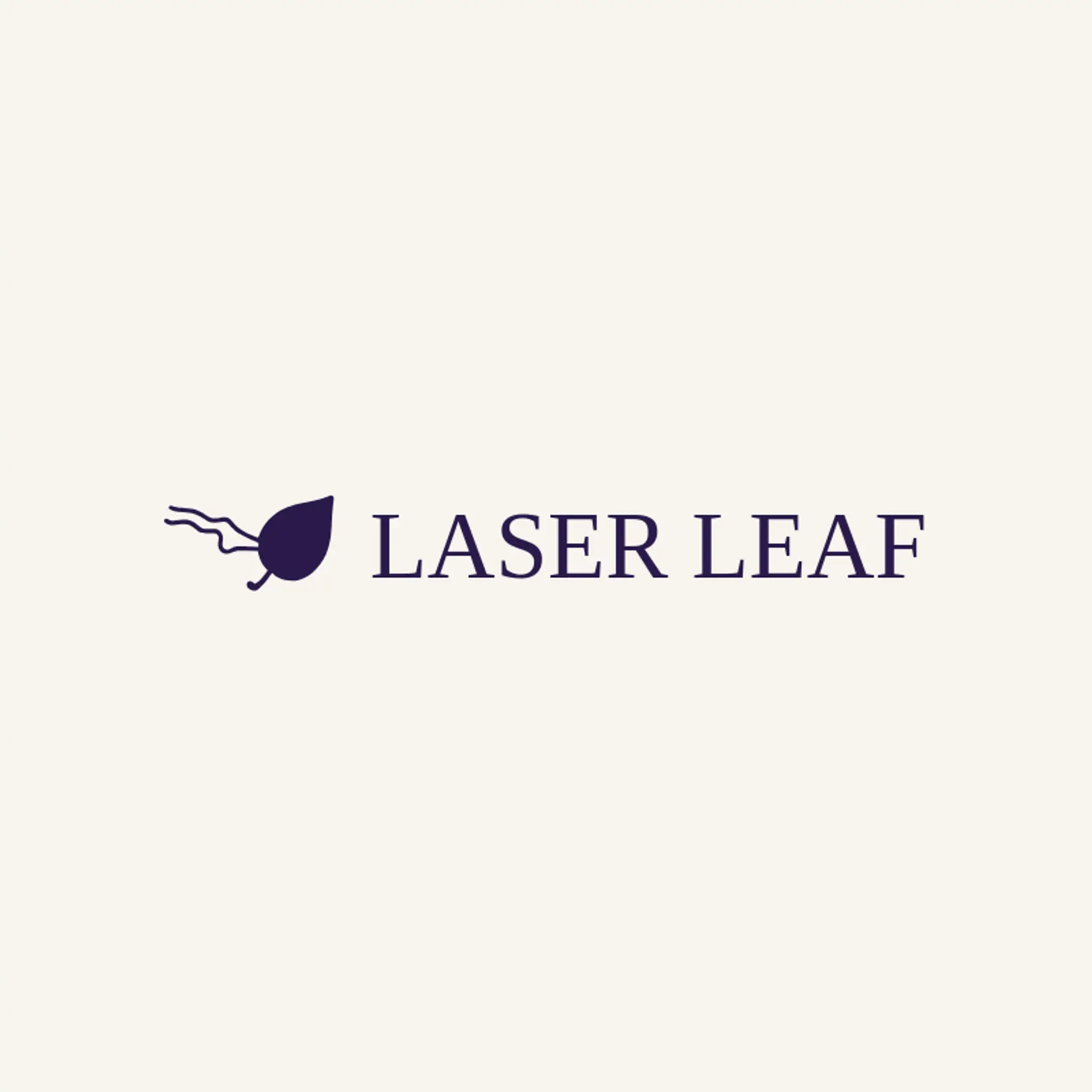 Laser Leaf logo for laser