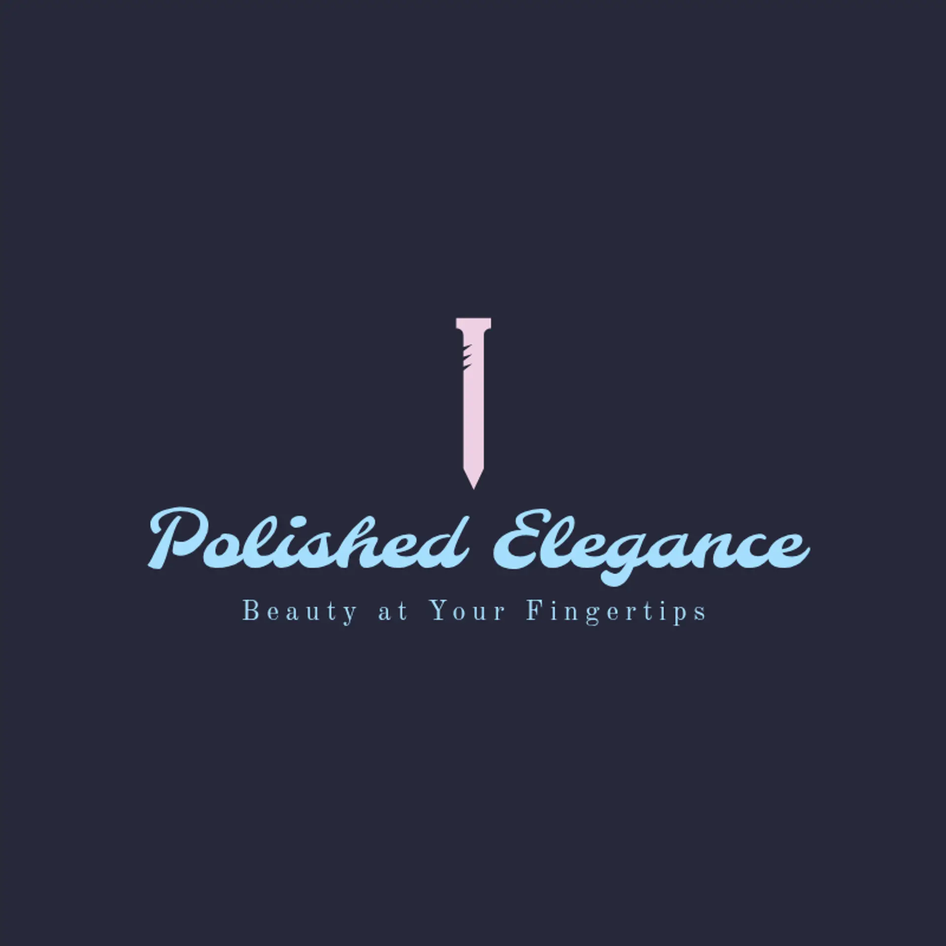 Polished Elegance logo for nail spa