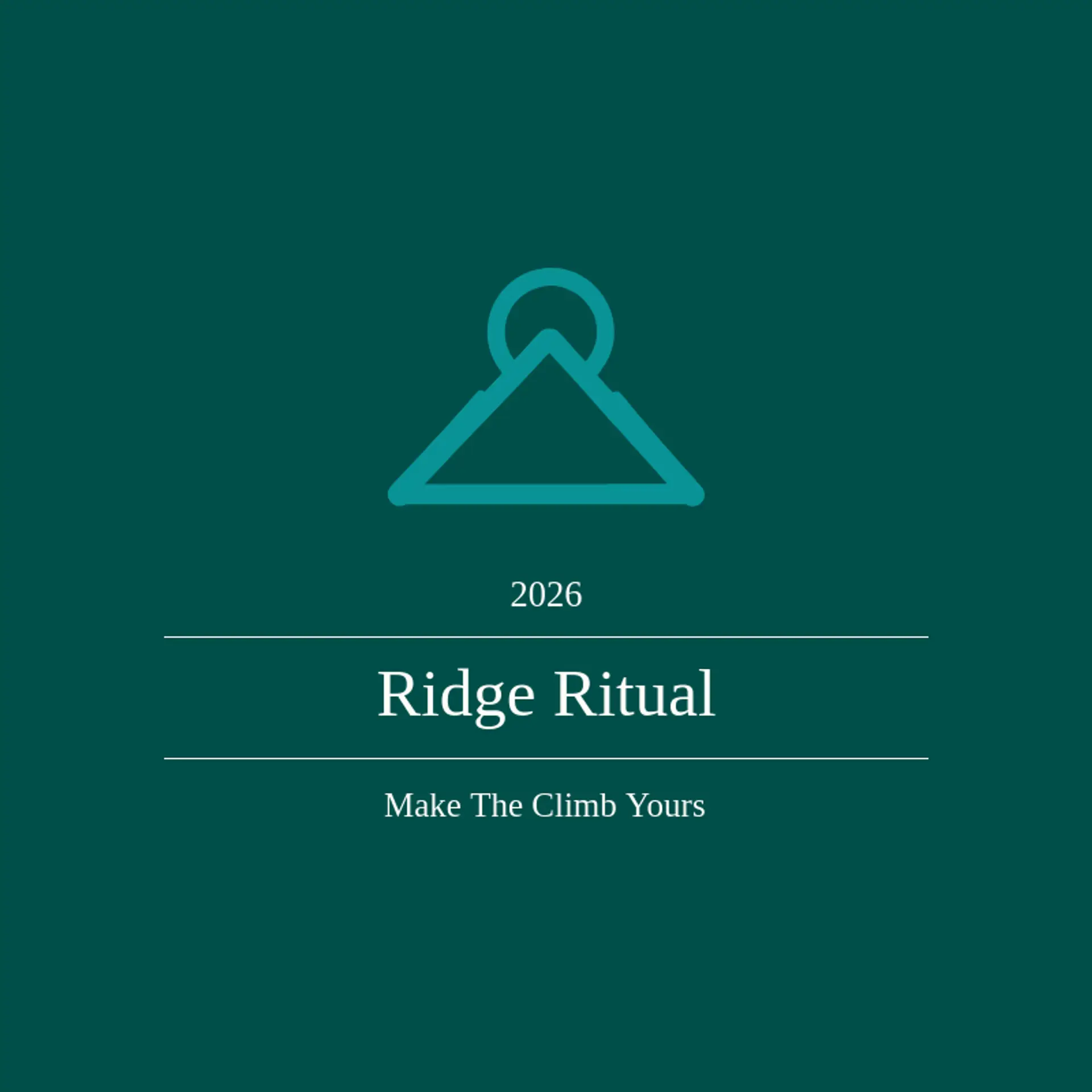 Ridge Ritual logo for hiking