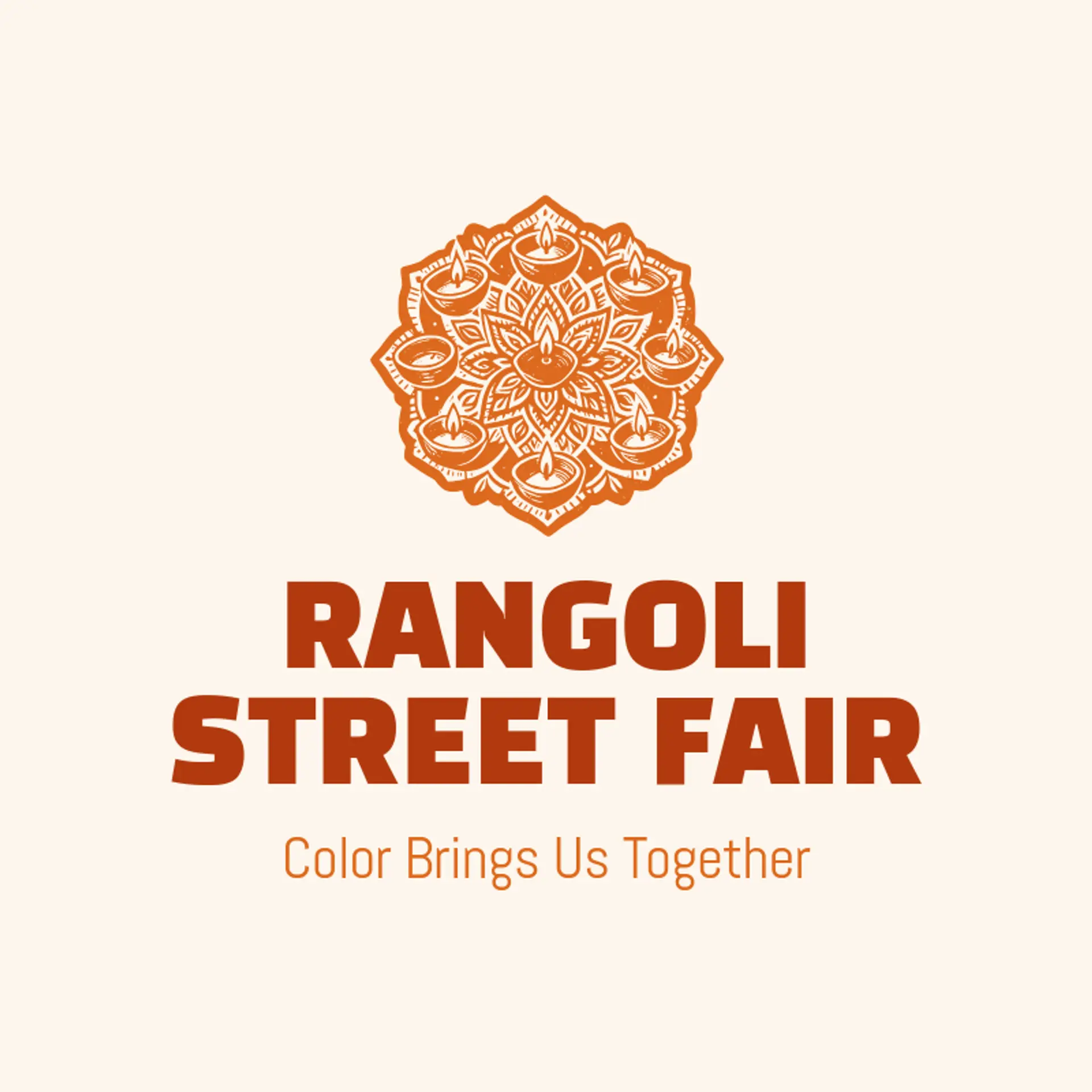Rangoli Street Fair logo for indian