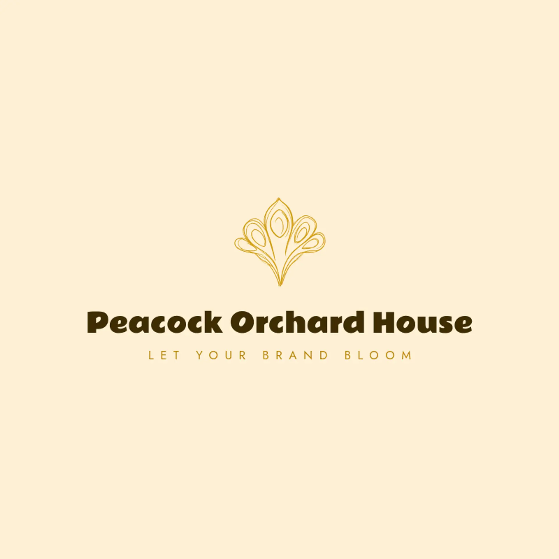 Peacock Orchard House logo for peacock