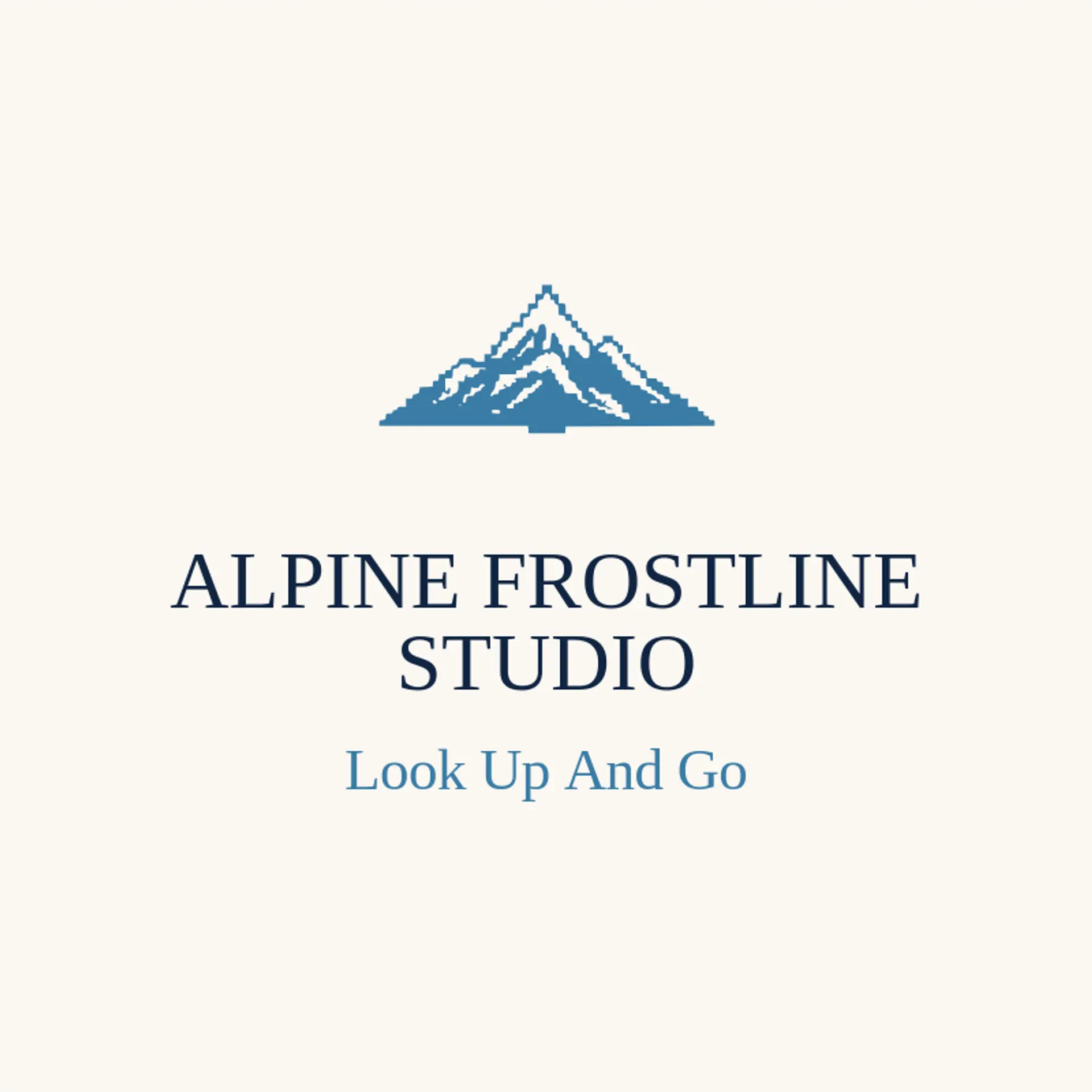 Alpine Frostline Studio logo for alpine