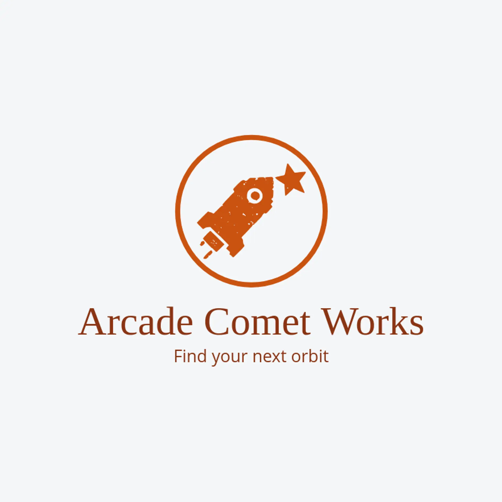 Arcade Comet Works logo for pixelated