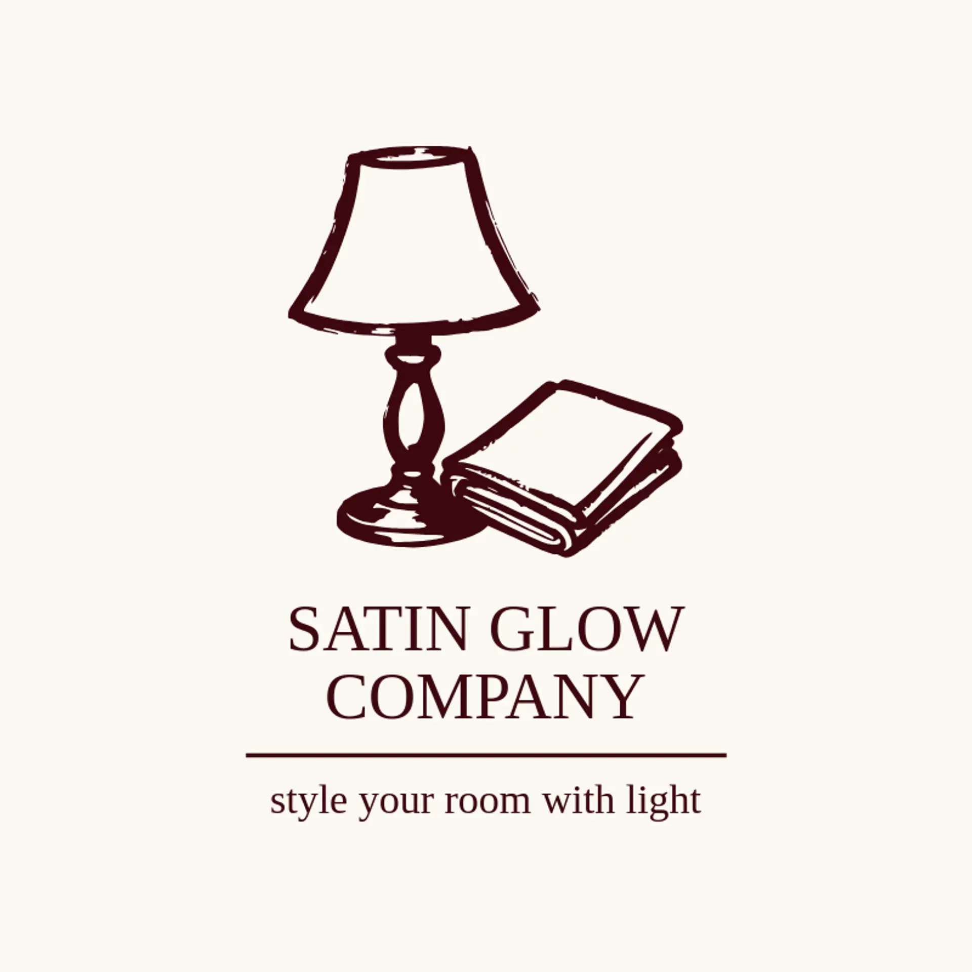 Satin Glow Company logo for lamp