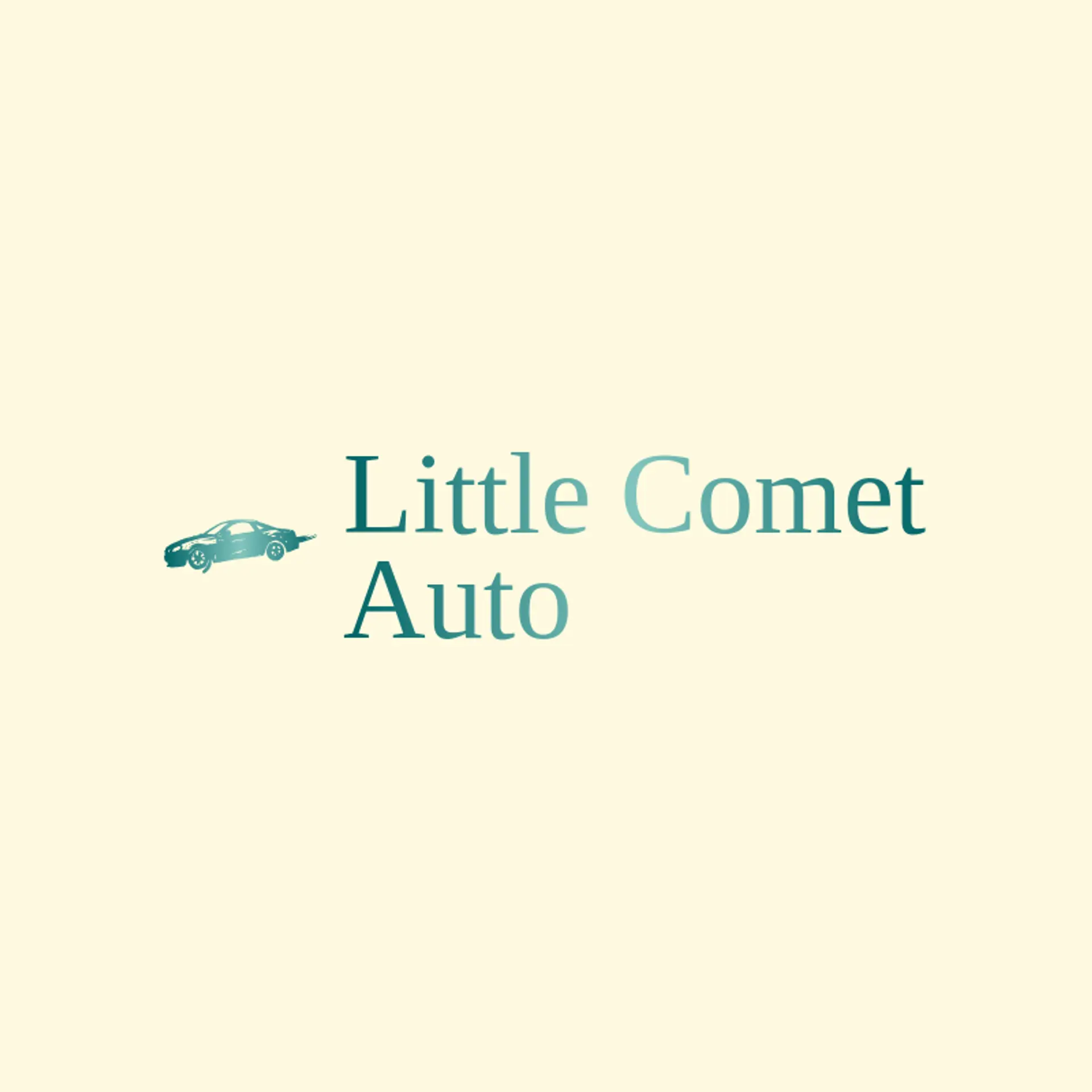 Little Comet Auto logo for car dealer