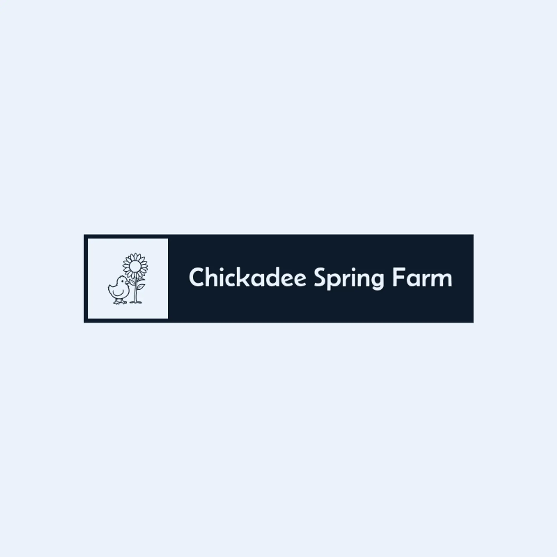 Chickadee Spring Farm logo for easter
