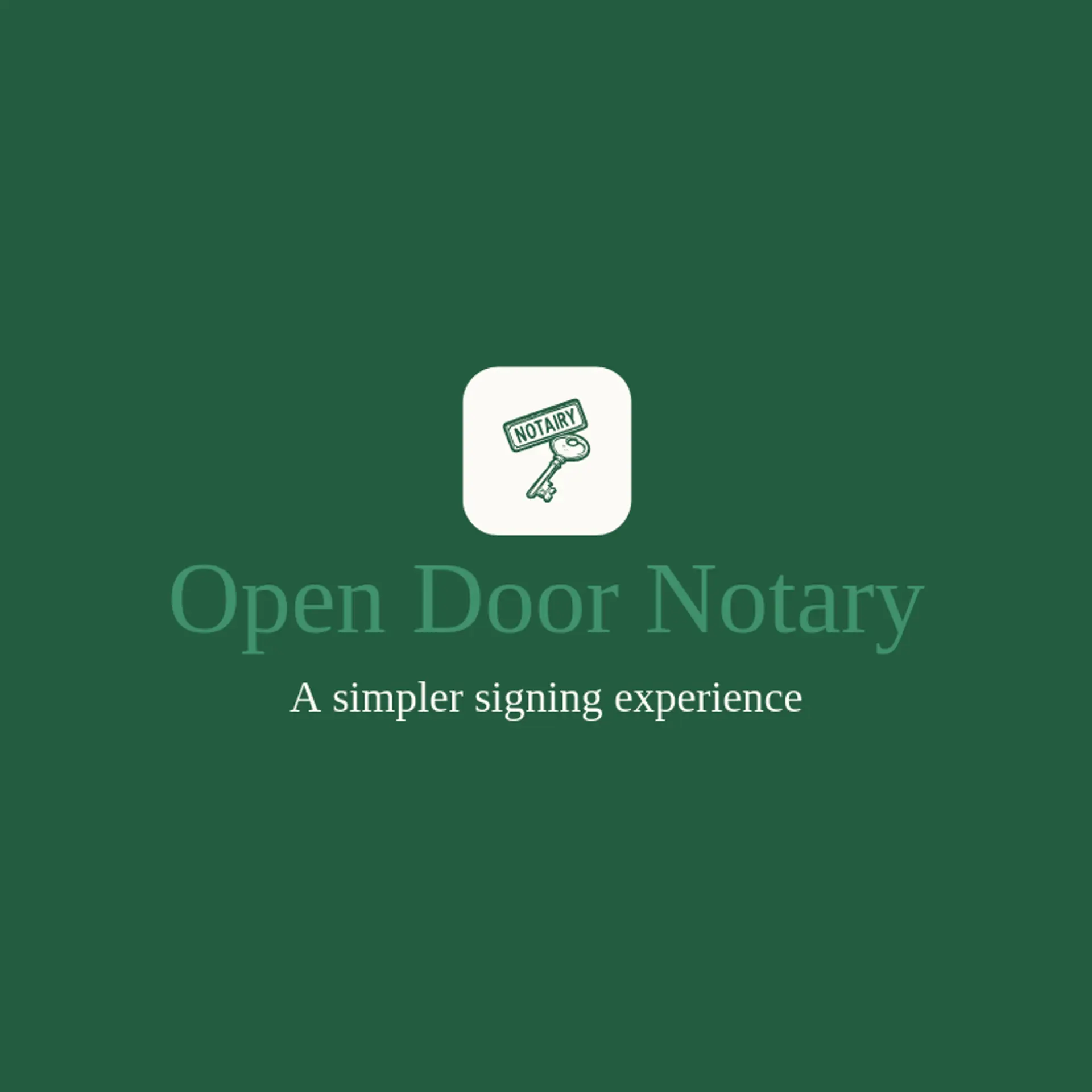 Open Door Notary logo for notary public