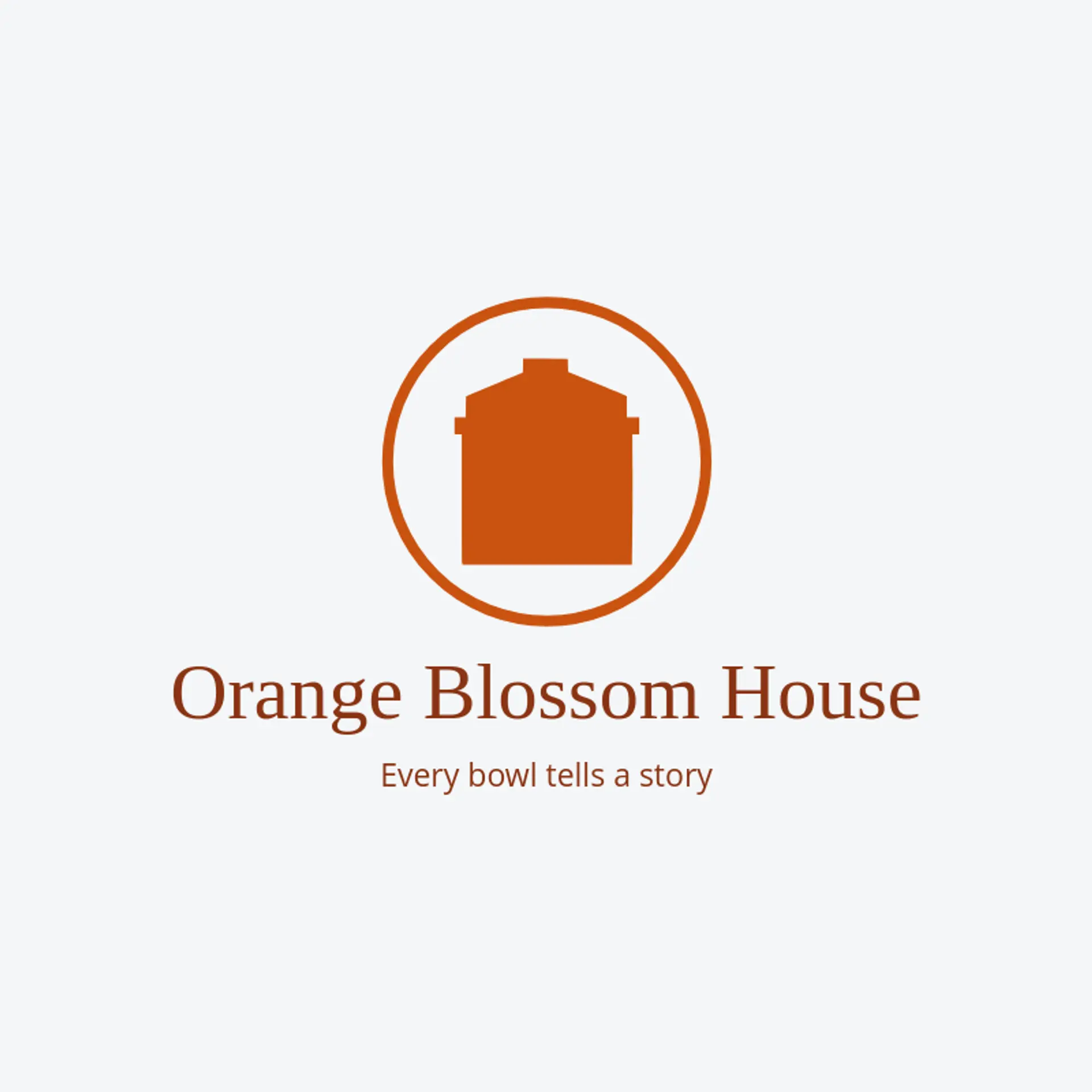 Orange Blossom House logo for chinese restaurant
