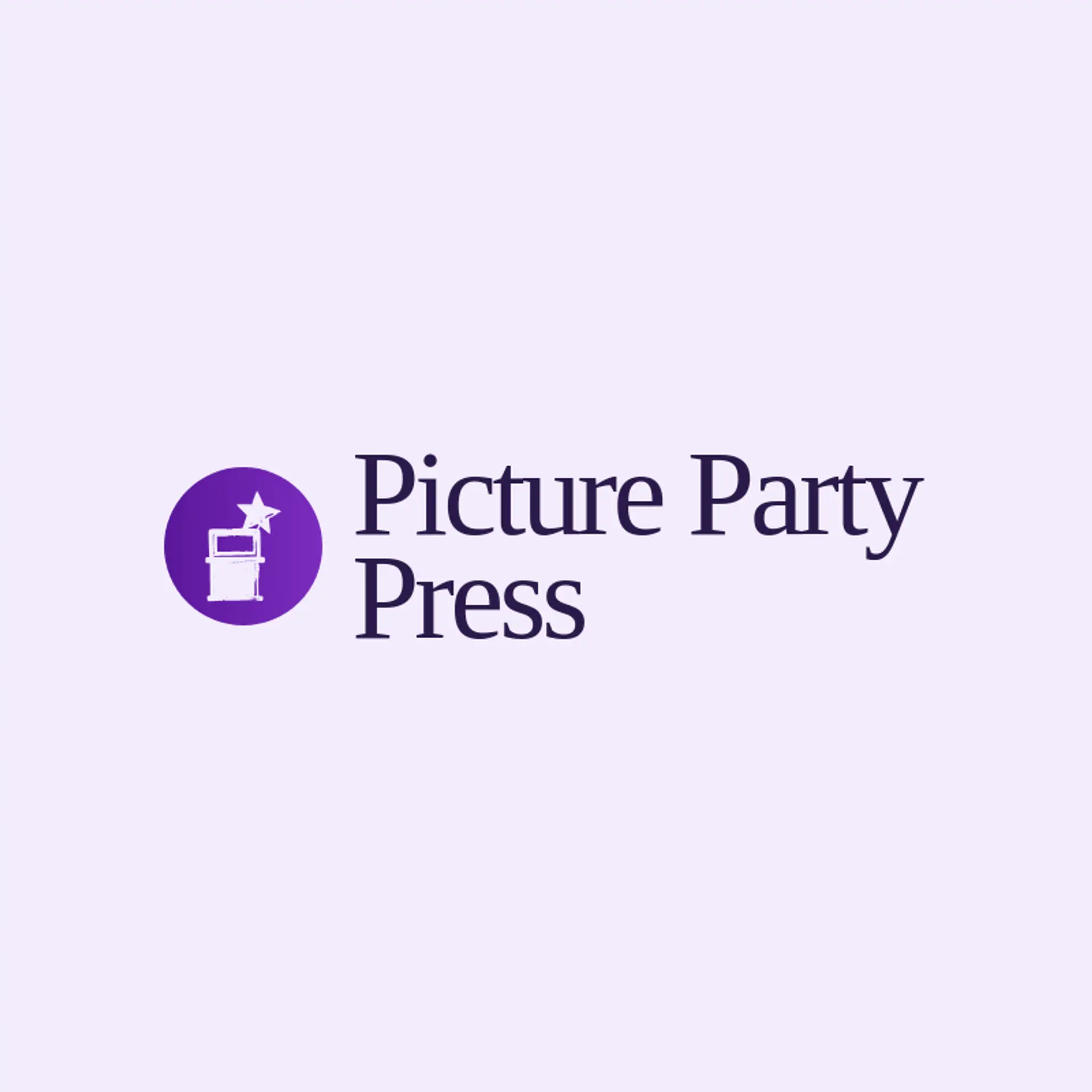 Picture Party Press logo for photo booth