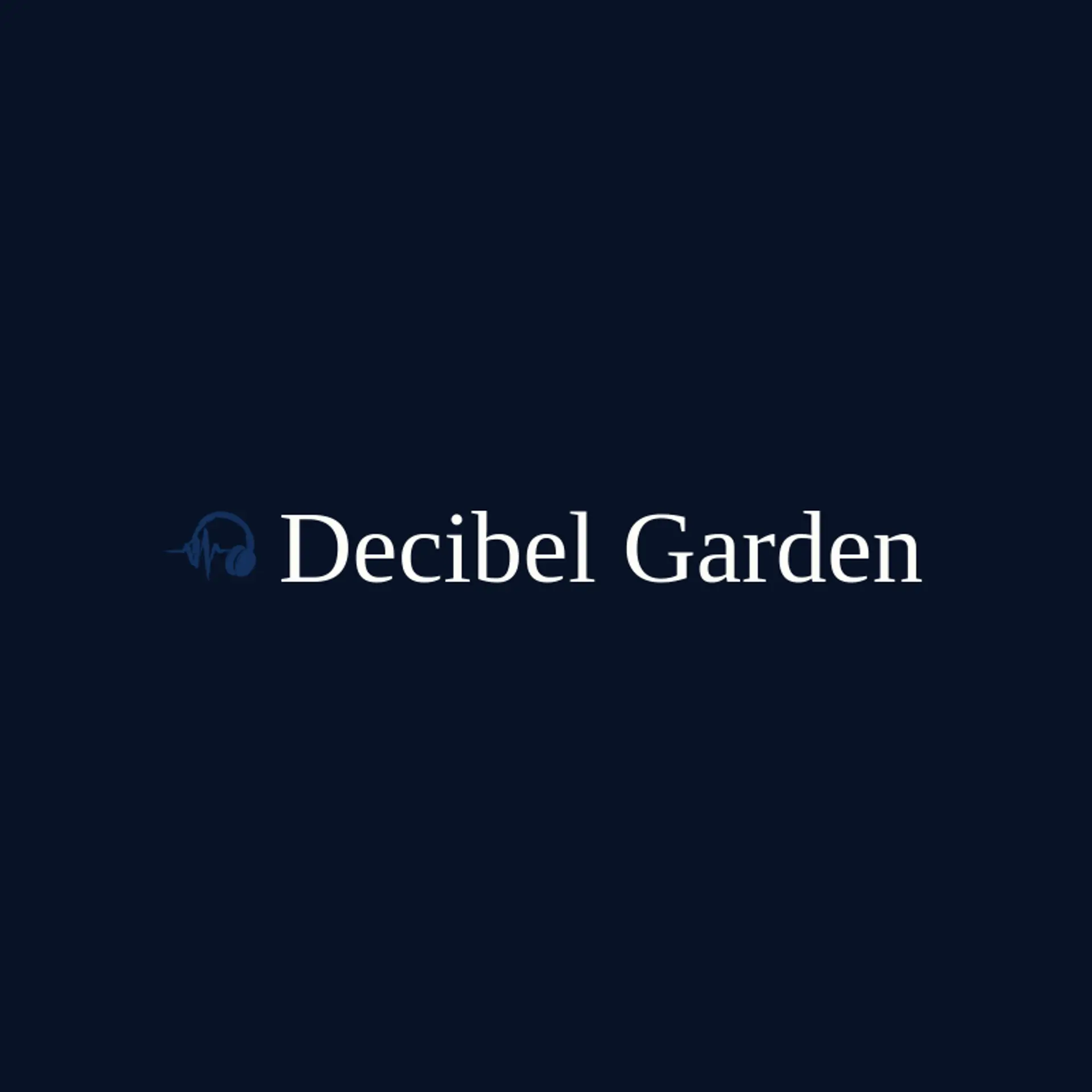 Decibel Garden logo for sound wave