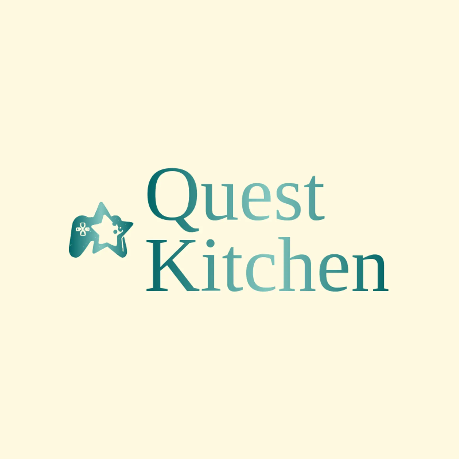 Quest Kitchen logo for game controller