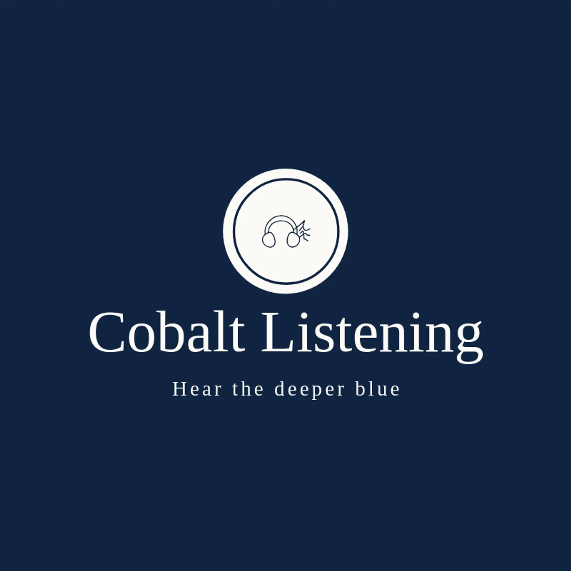 Cobalt Listening logo for headphone