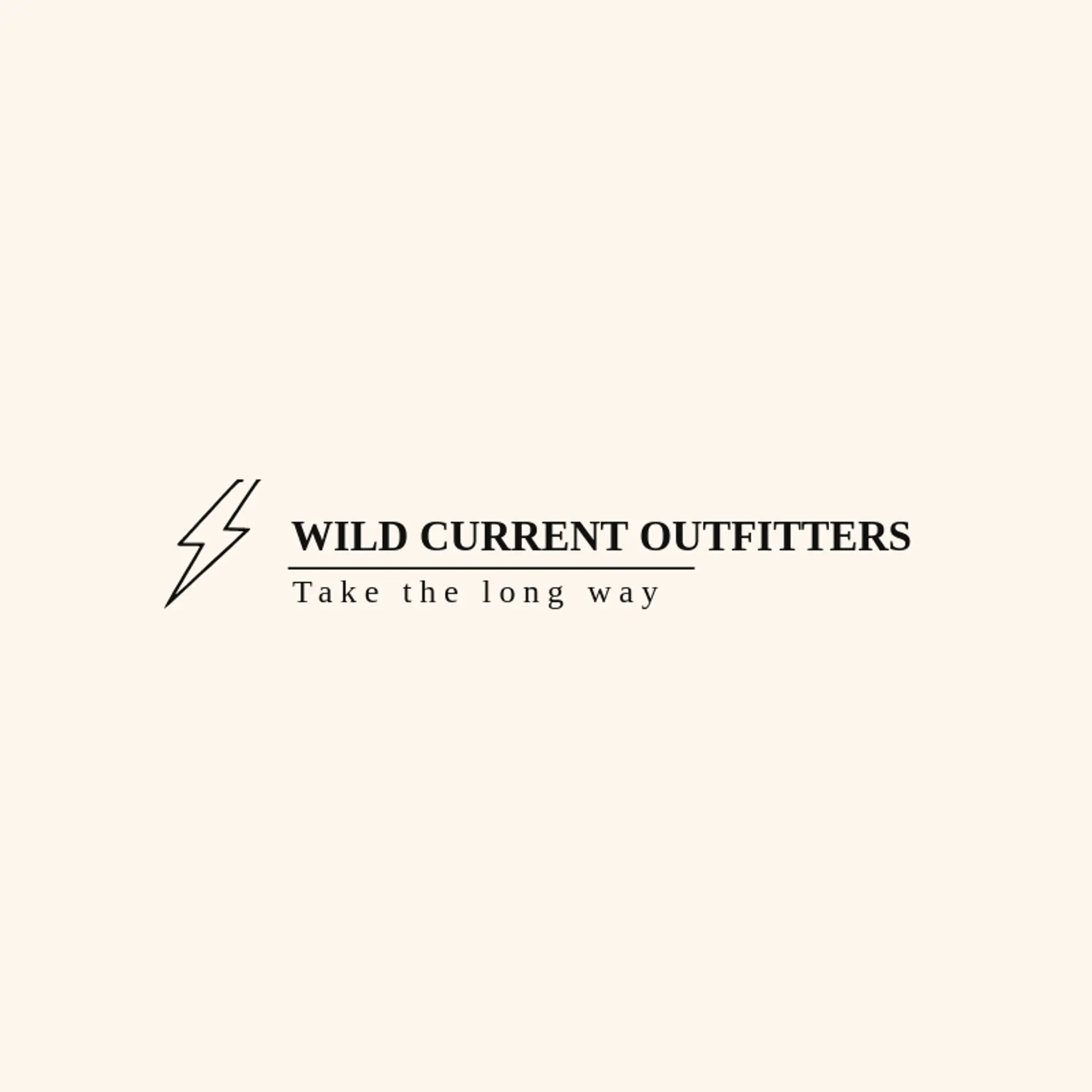 Wild Current Outfitters logo for thunder