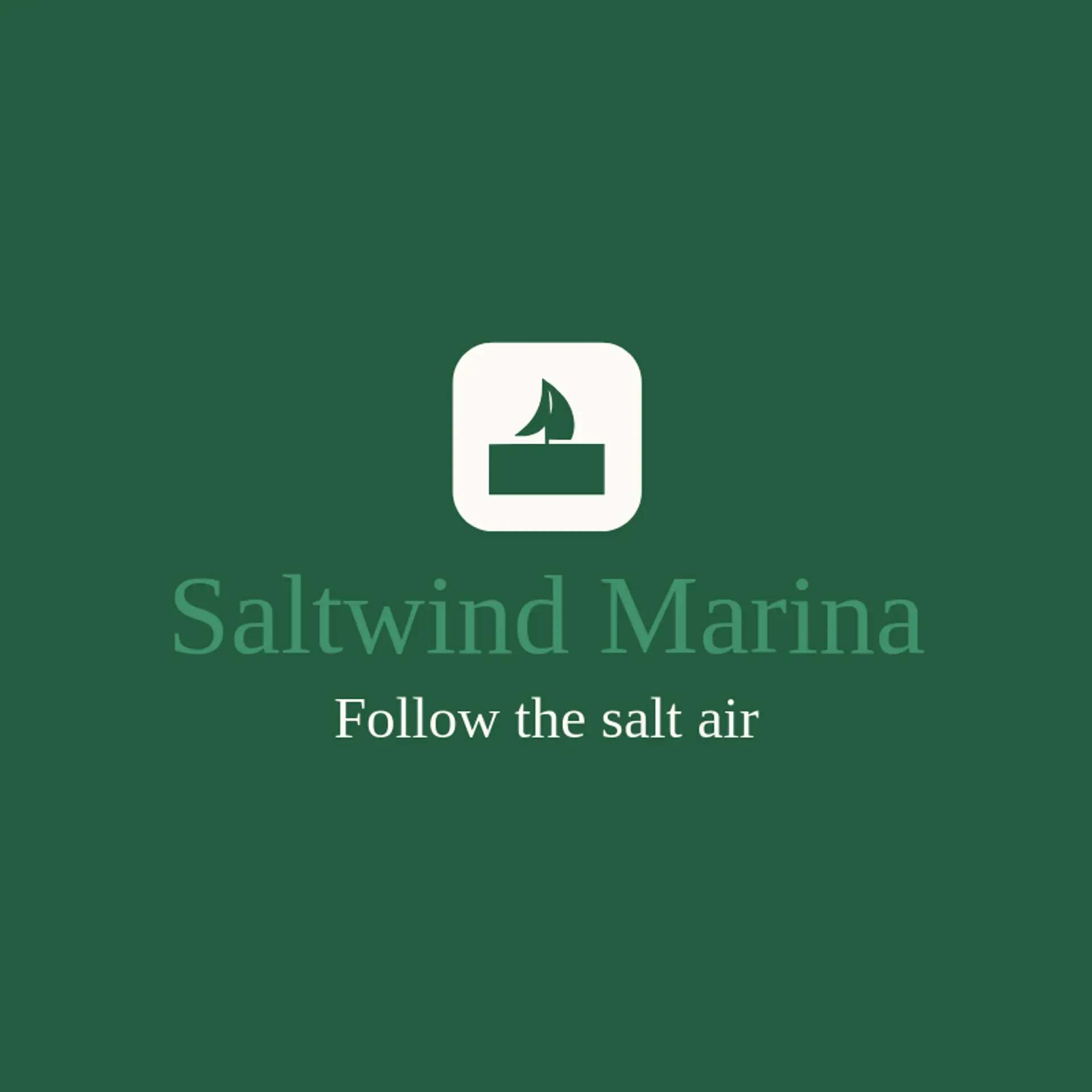 Saltwind Marina logo for harbor