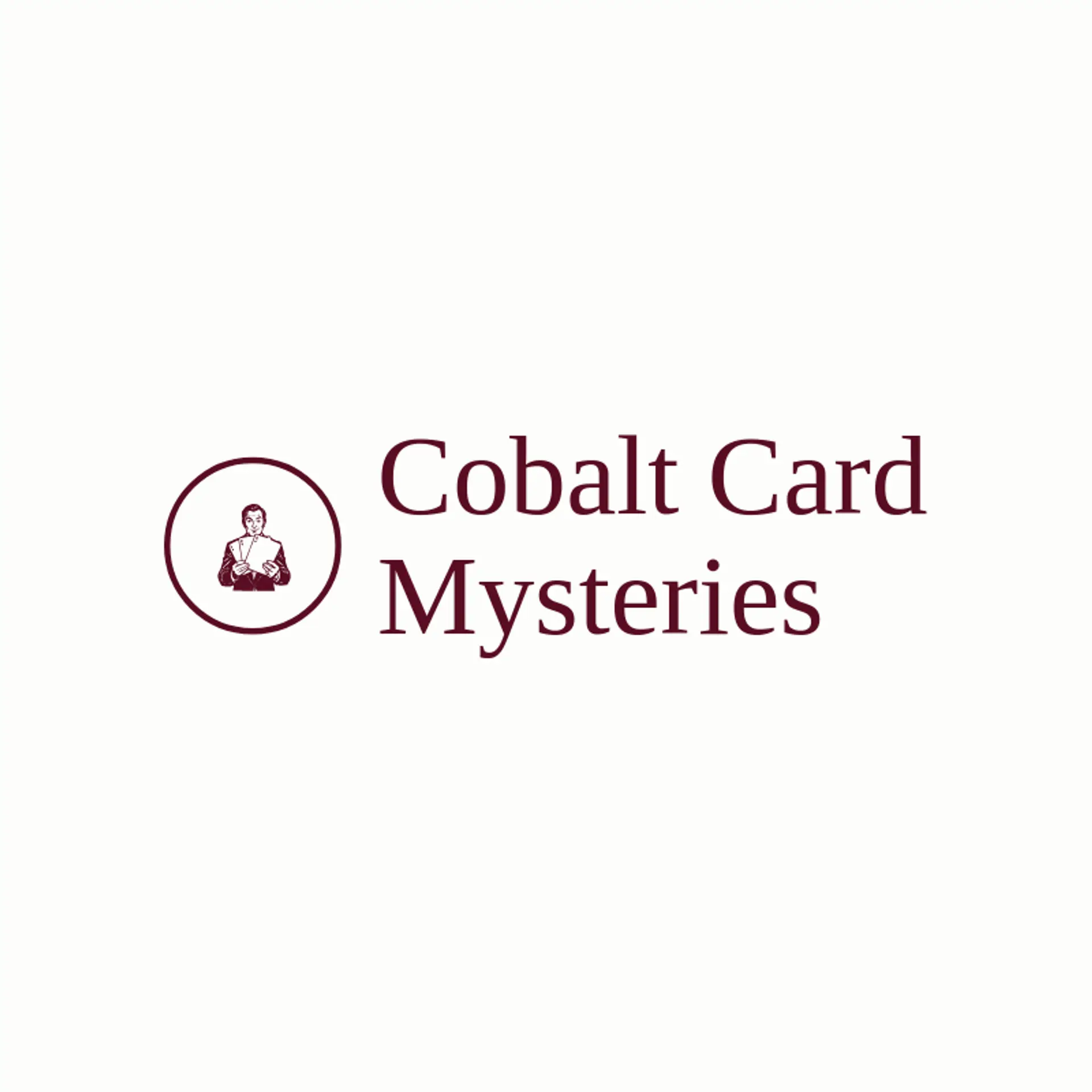Cobalt Card Mysteries logo for magician