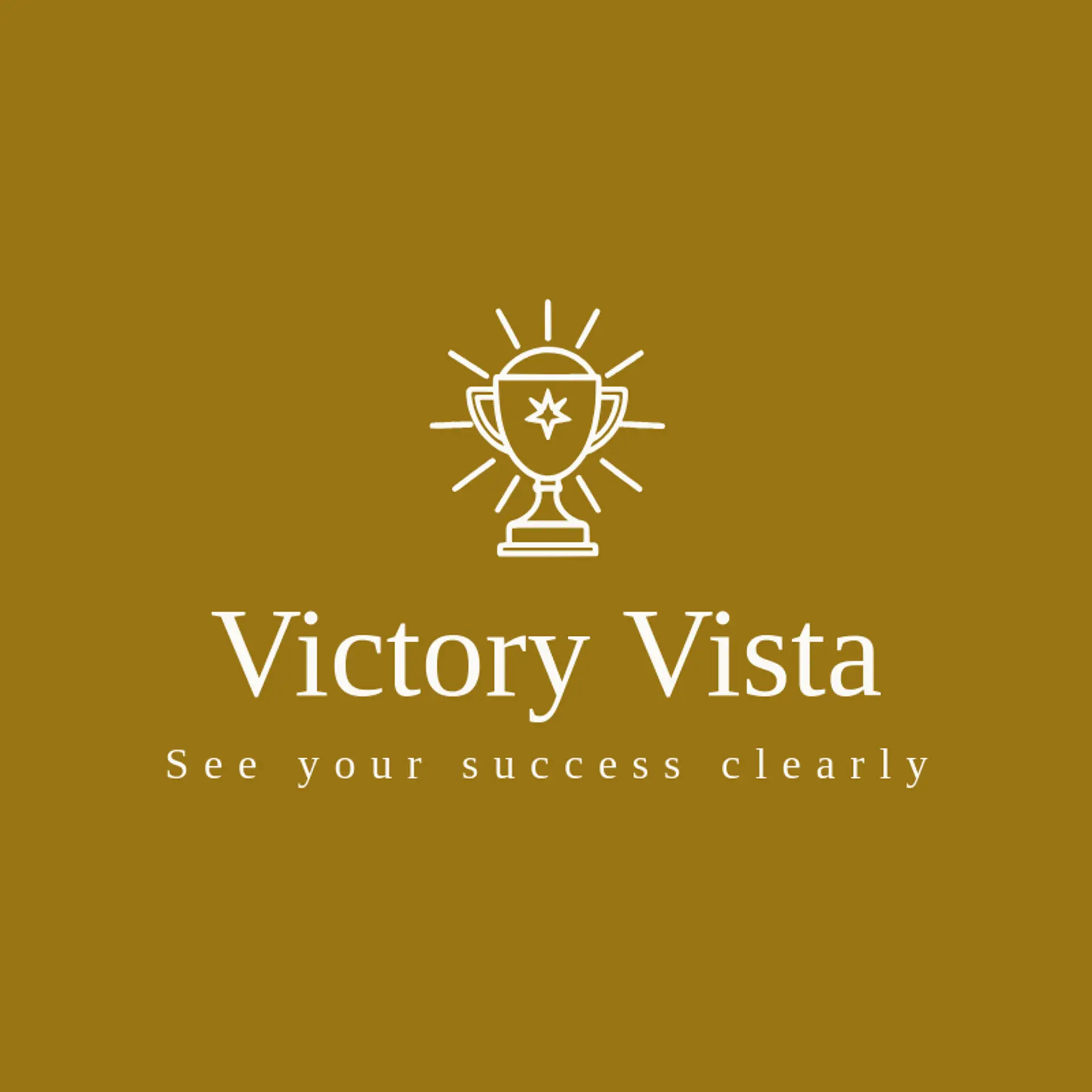 Victory Vista logo for trophy