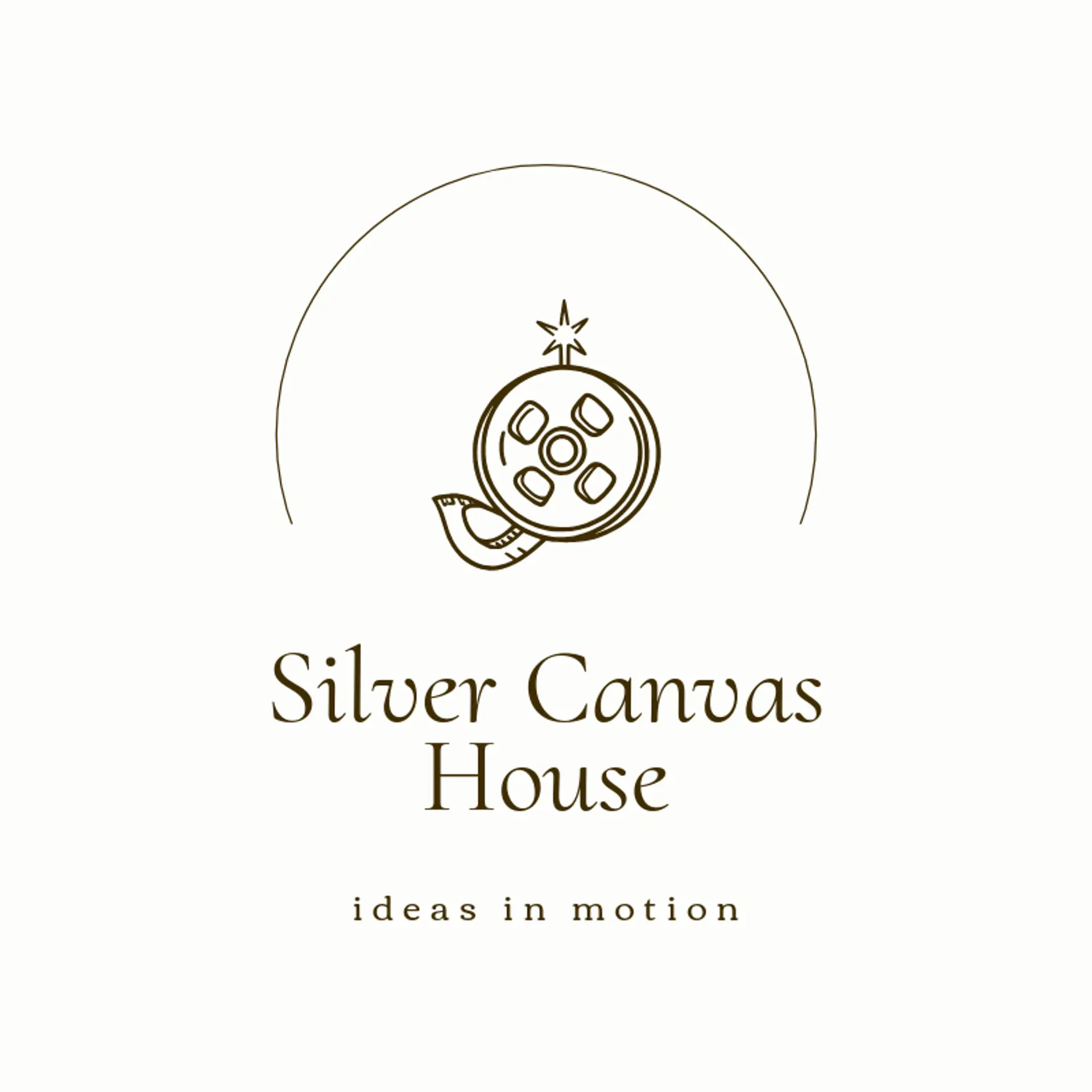 Silver Canvas House logo for studio