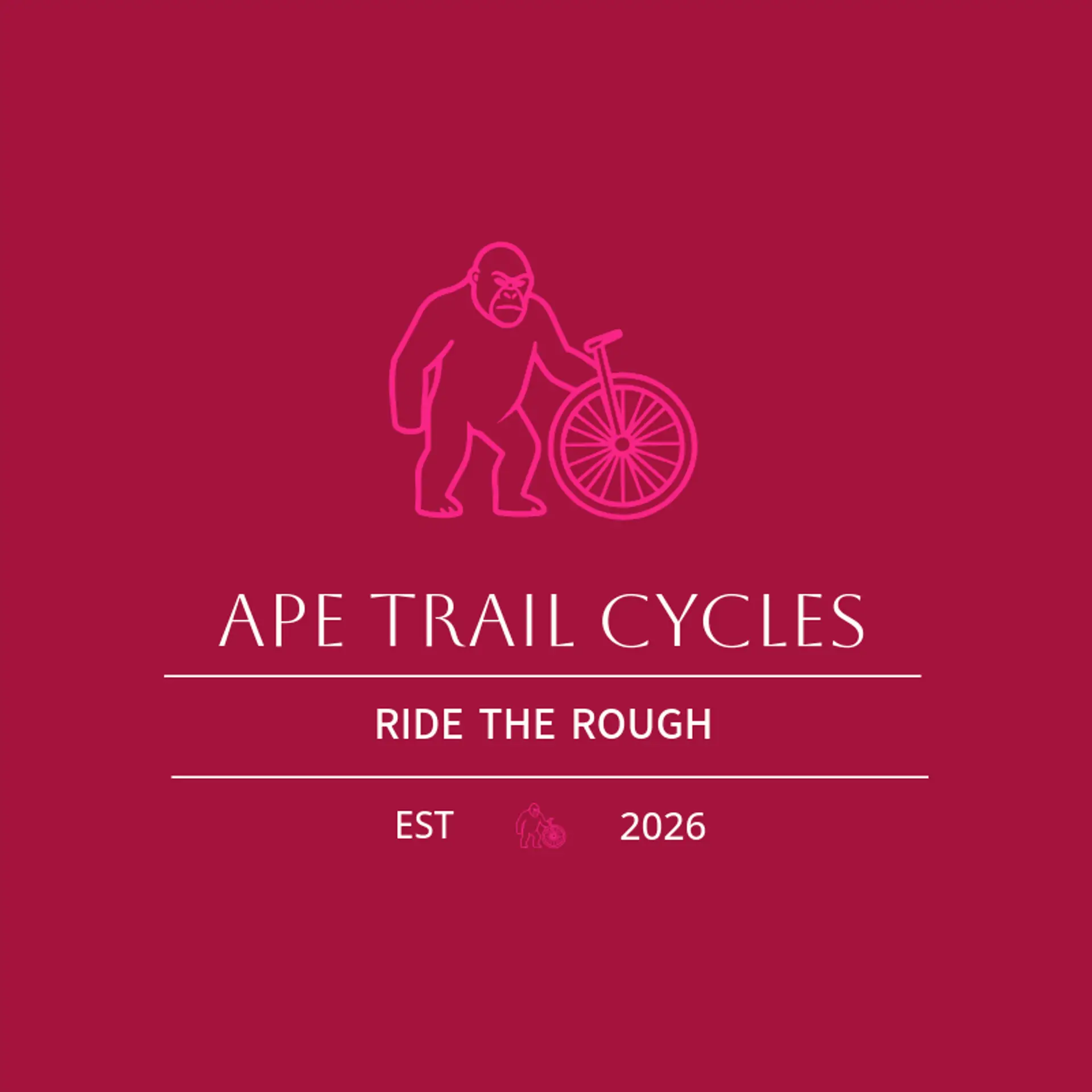Ape Trail Cycles logo for gorilla