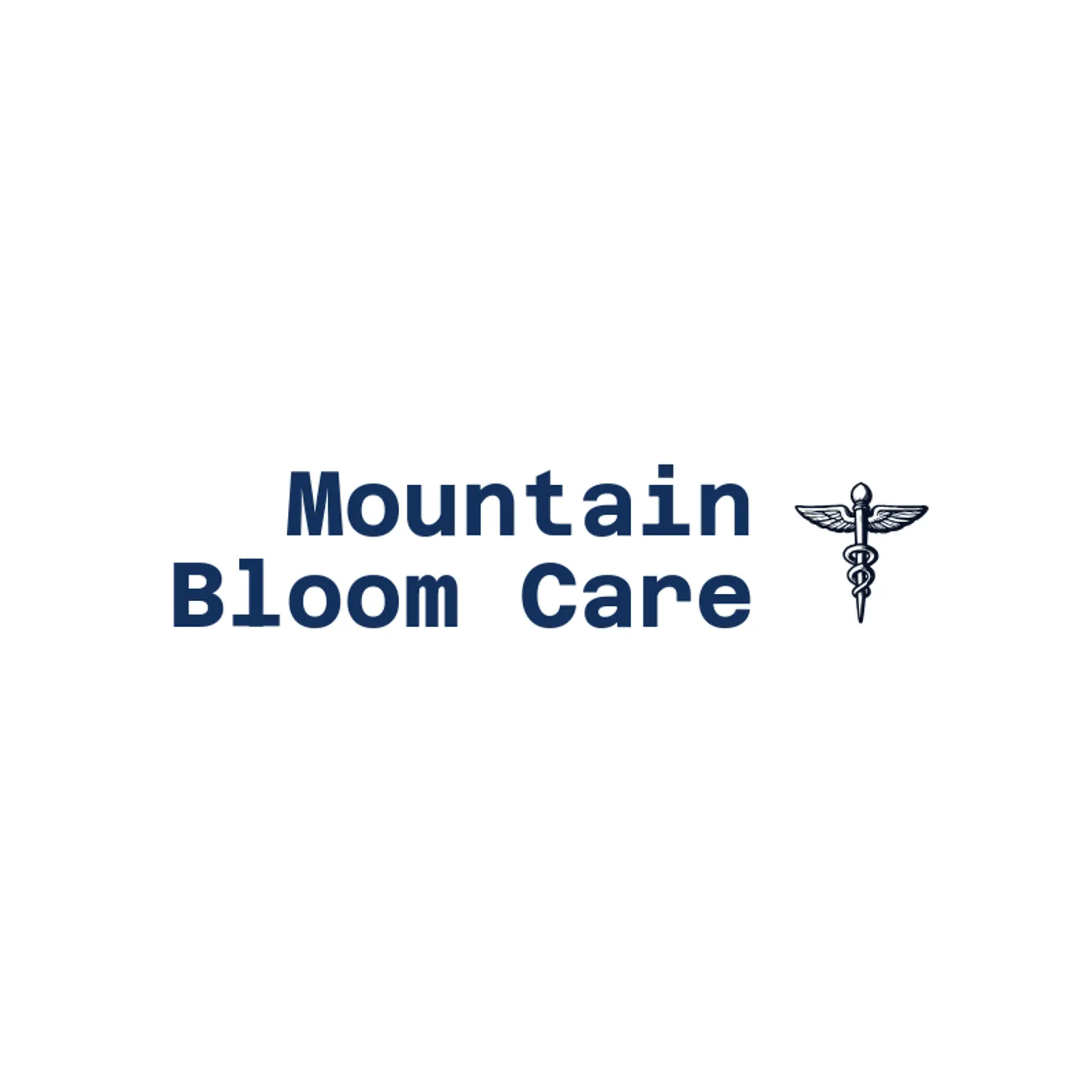 Mountain Bloom Care logo for Caduceus