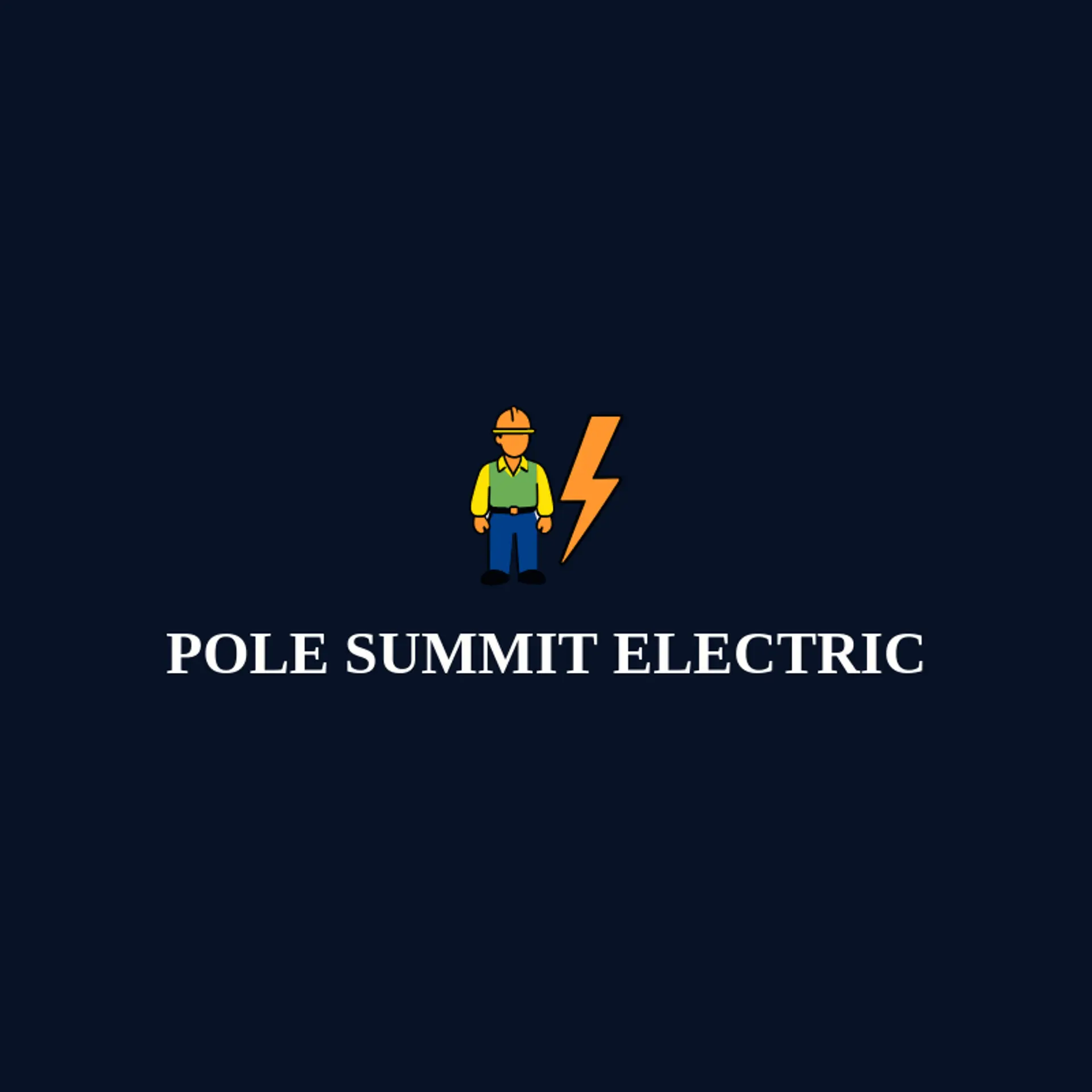 Pole Summit Electric logo for lineman