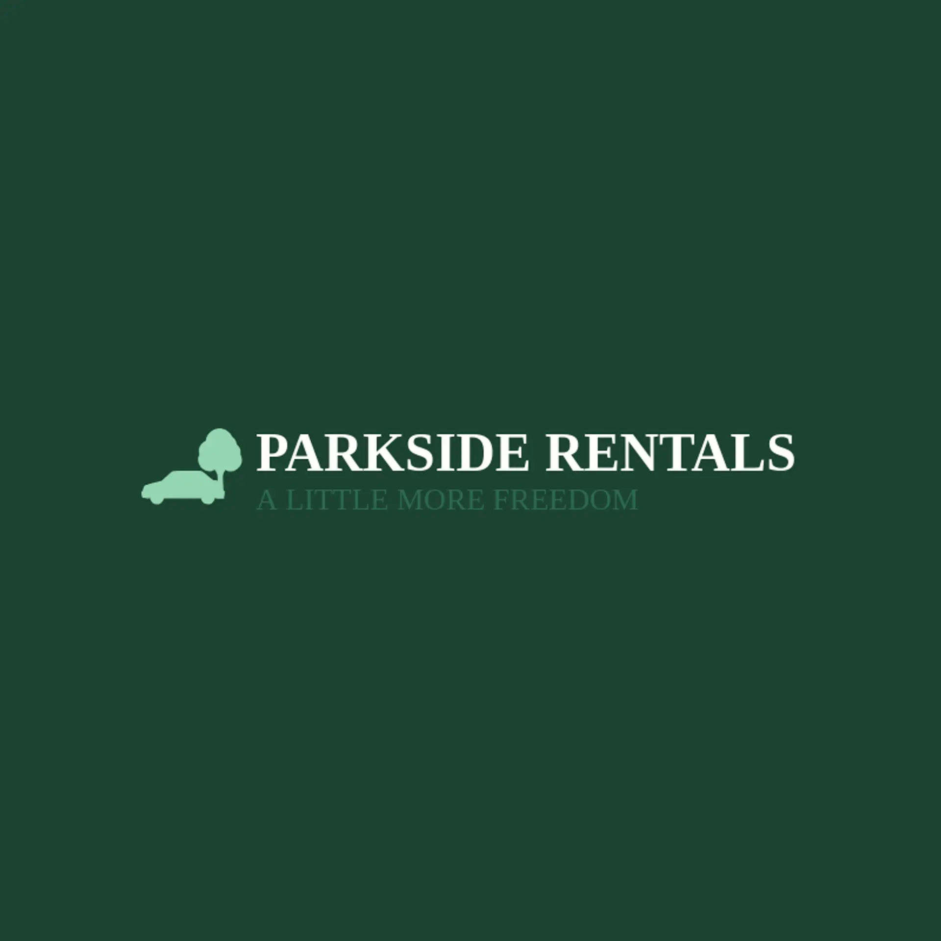 Parkside Rentals logo for car rental