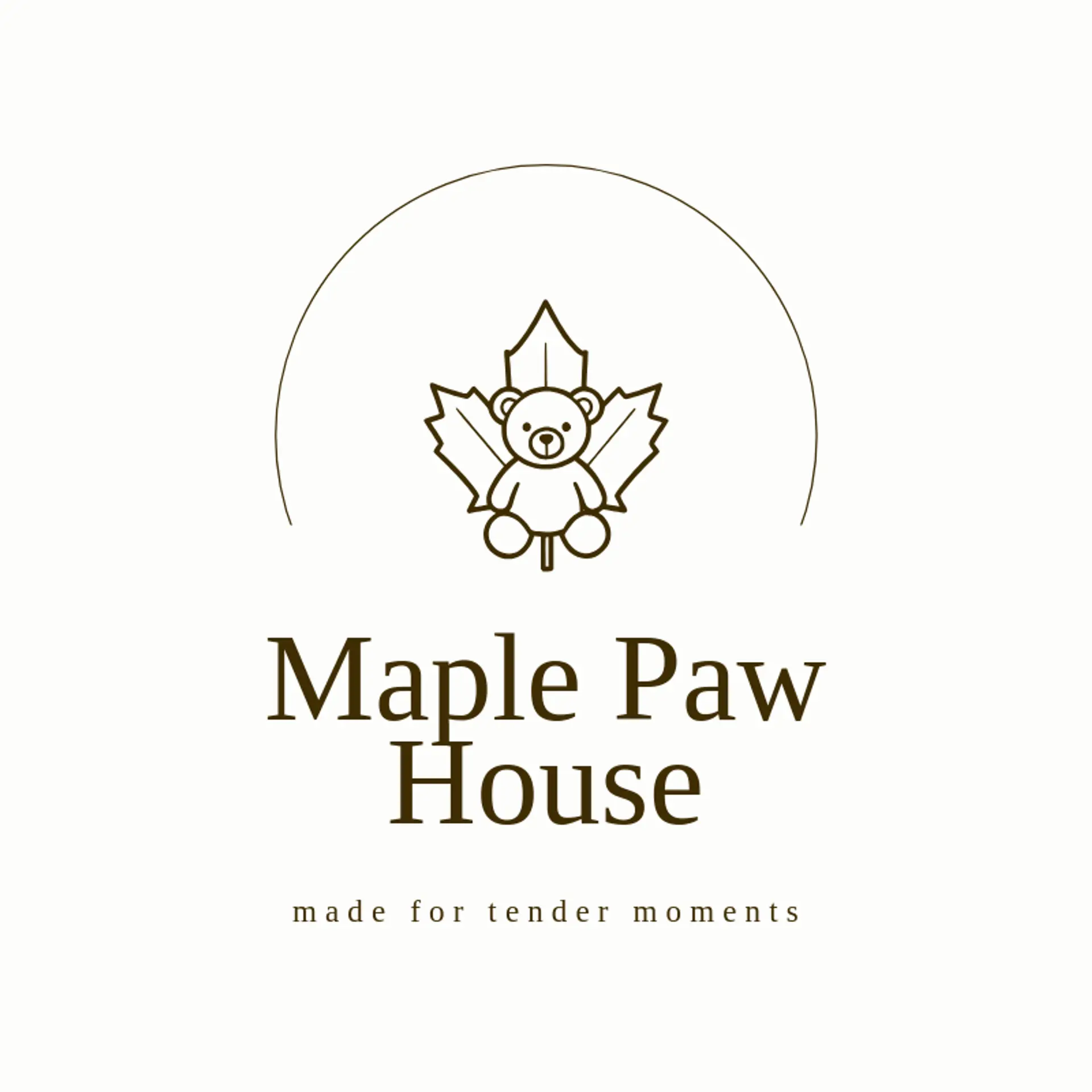 Maple Paw House logo for teddy bear