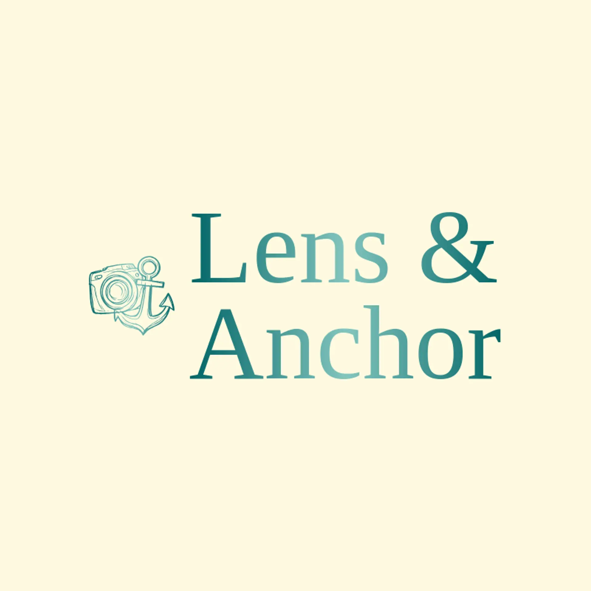 Lens & Anchor logo for photo