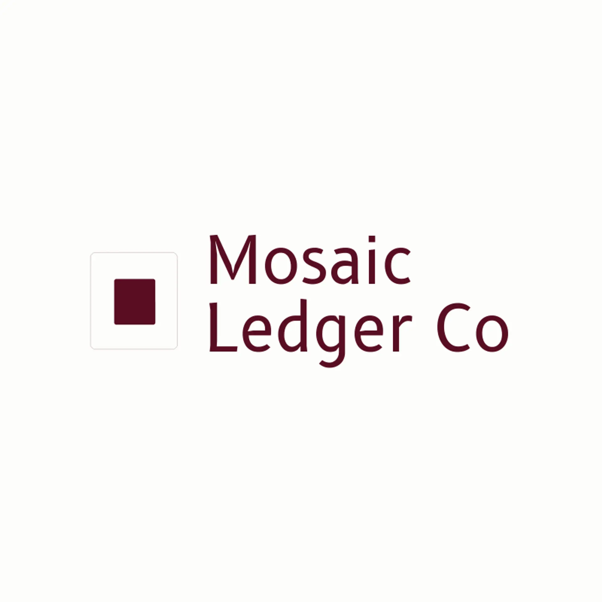 Mosaic Ledger Co logo for accounting