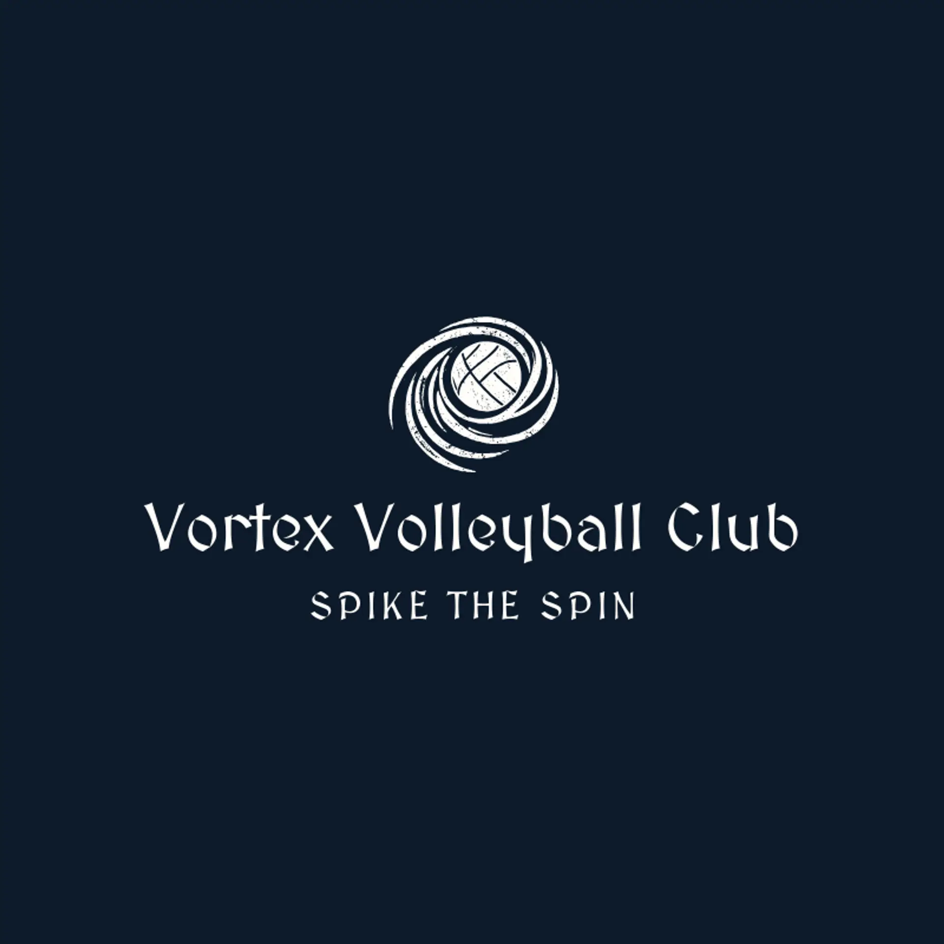 Vortex Volleyball Club logo for cyclone