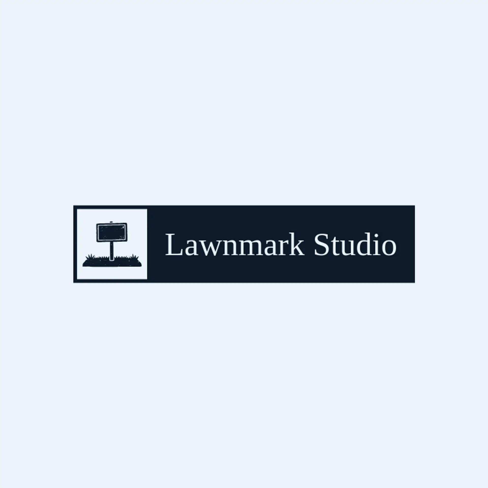 Lawnmark Studio logo for yard