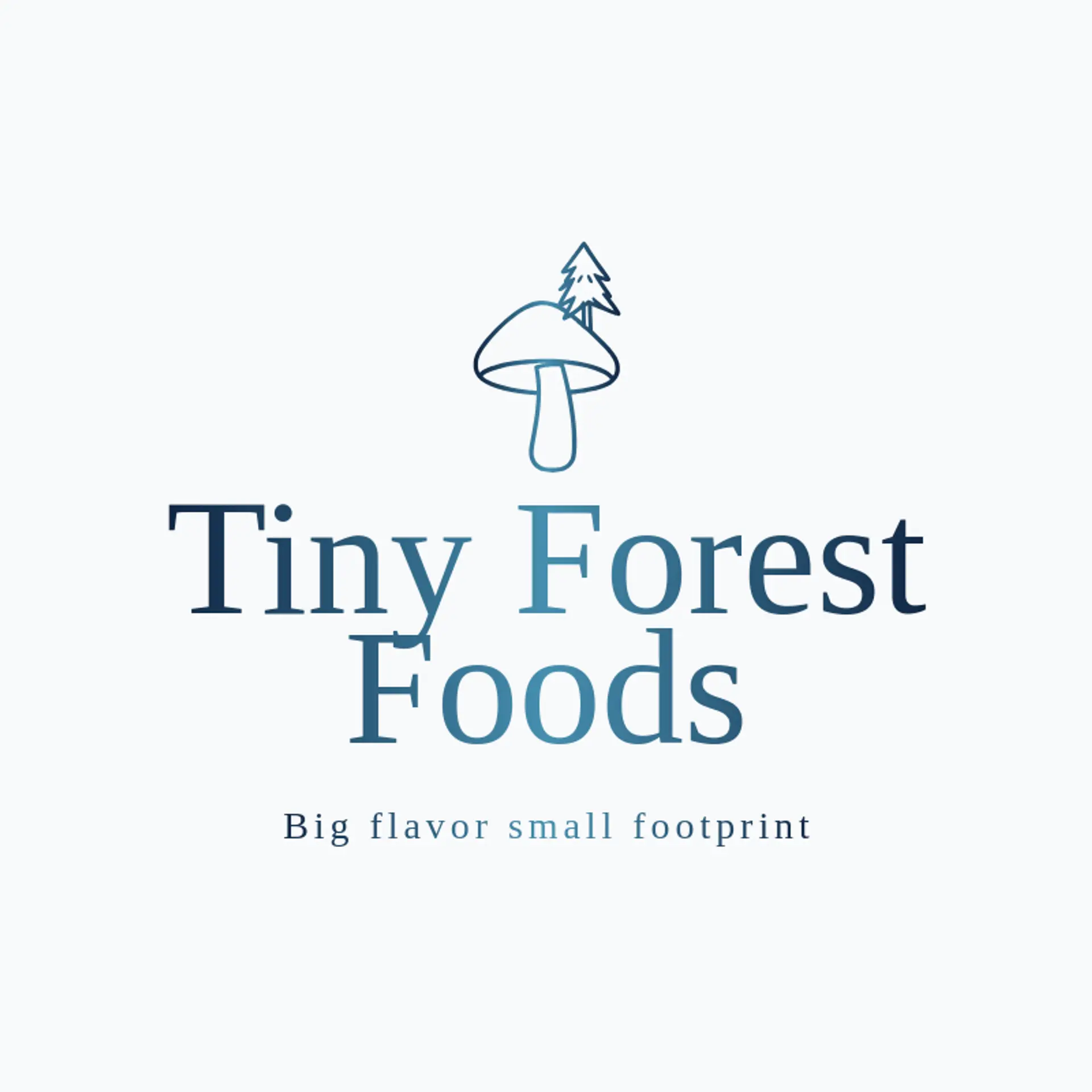 Tiny Forest Foods logo for mushroom