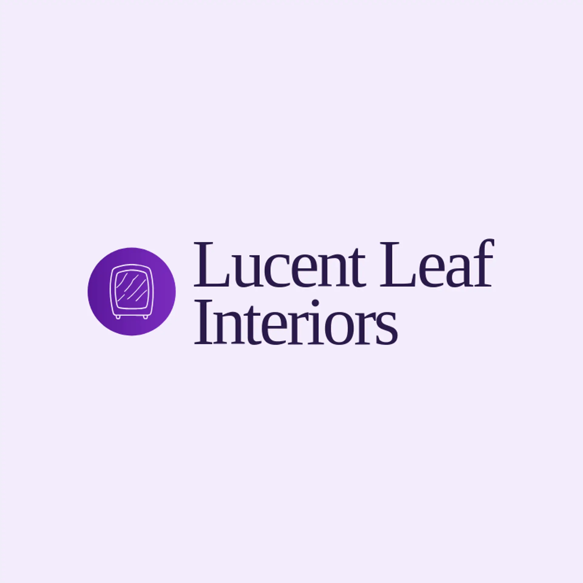 Lucent Leaf Interiors logo for mirror