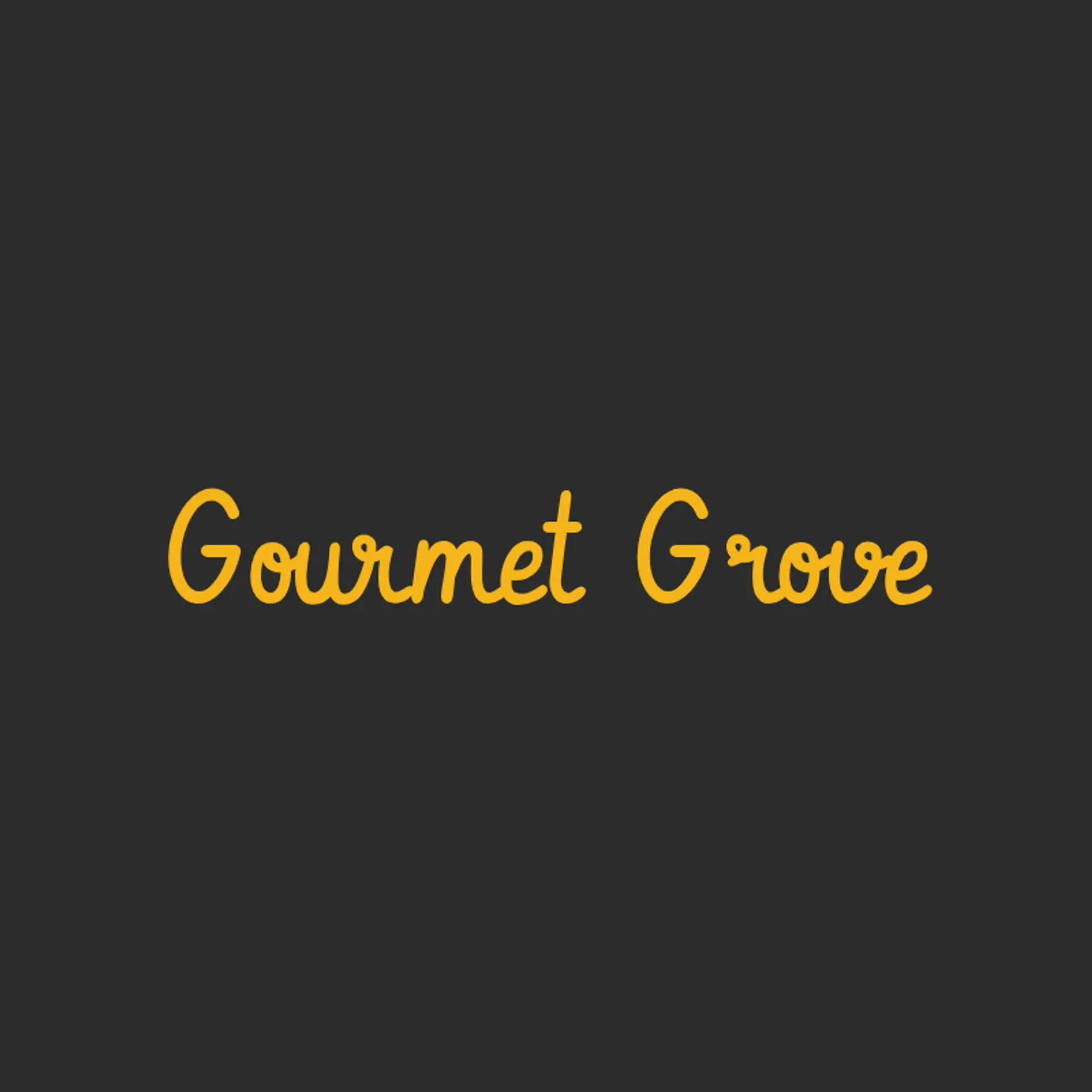 Gourmet Grove logo for bar restaurant