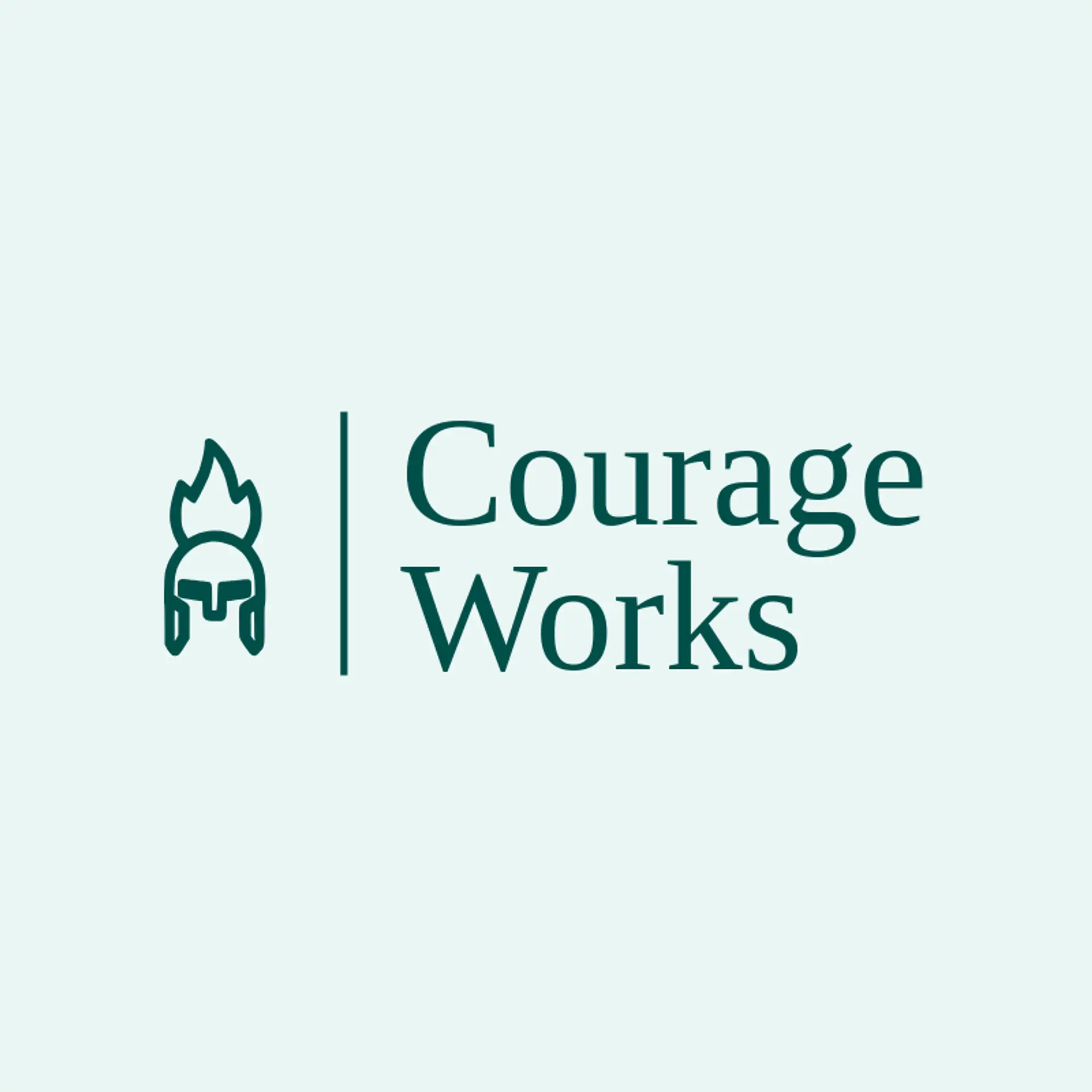 Courage Works logo for spartan