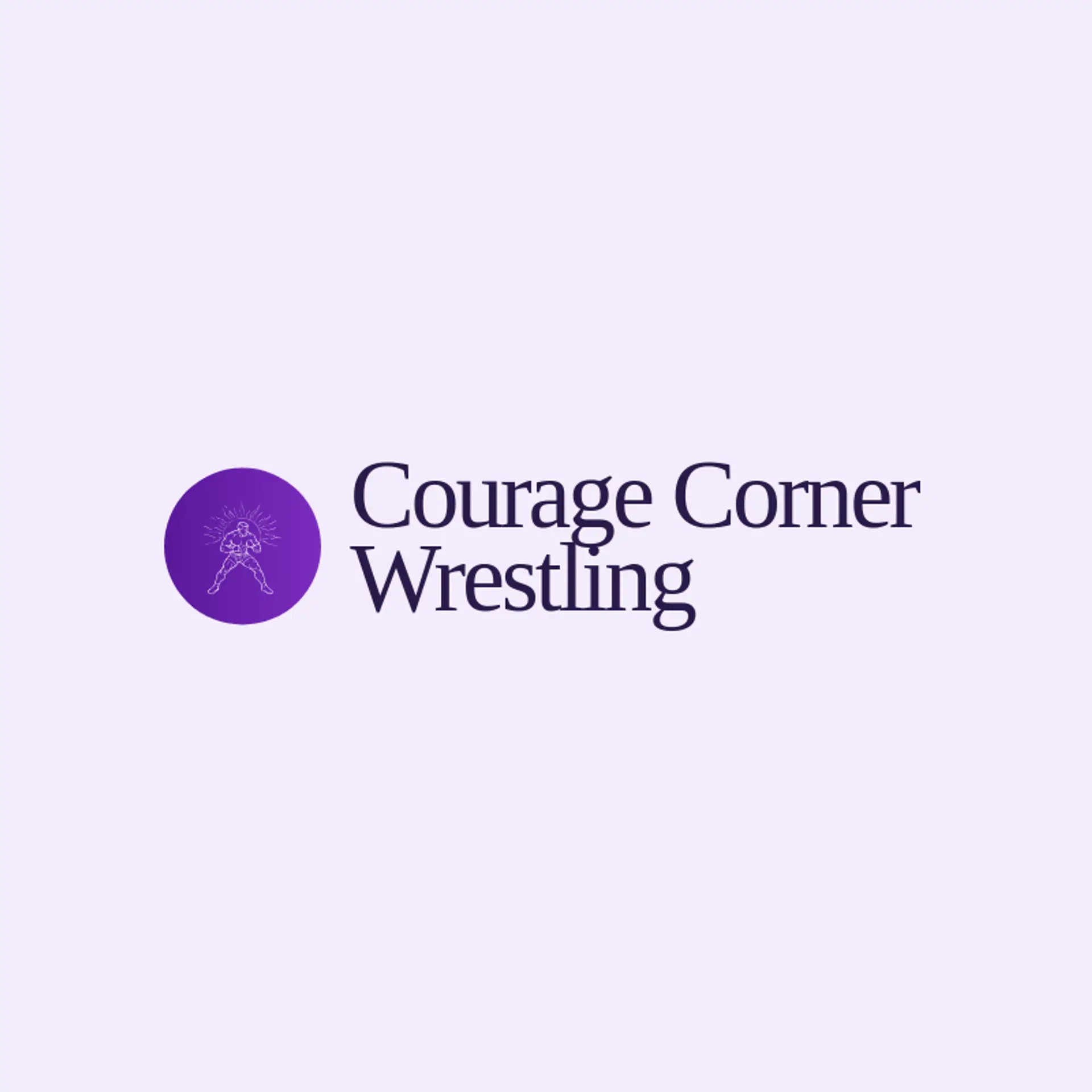 Courage Corner Wrestling logo for pro wrestling