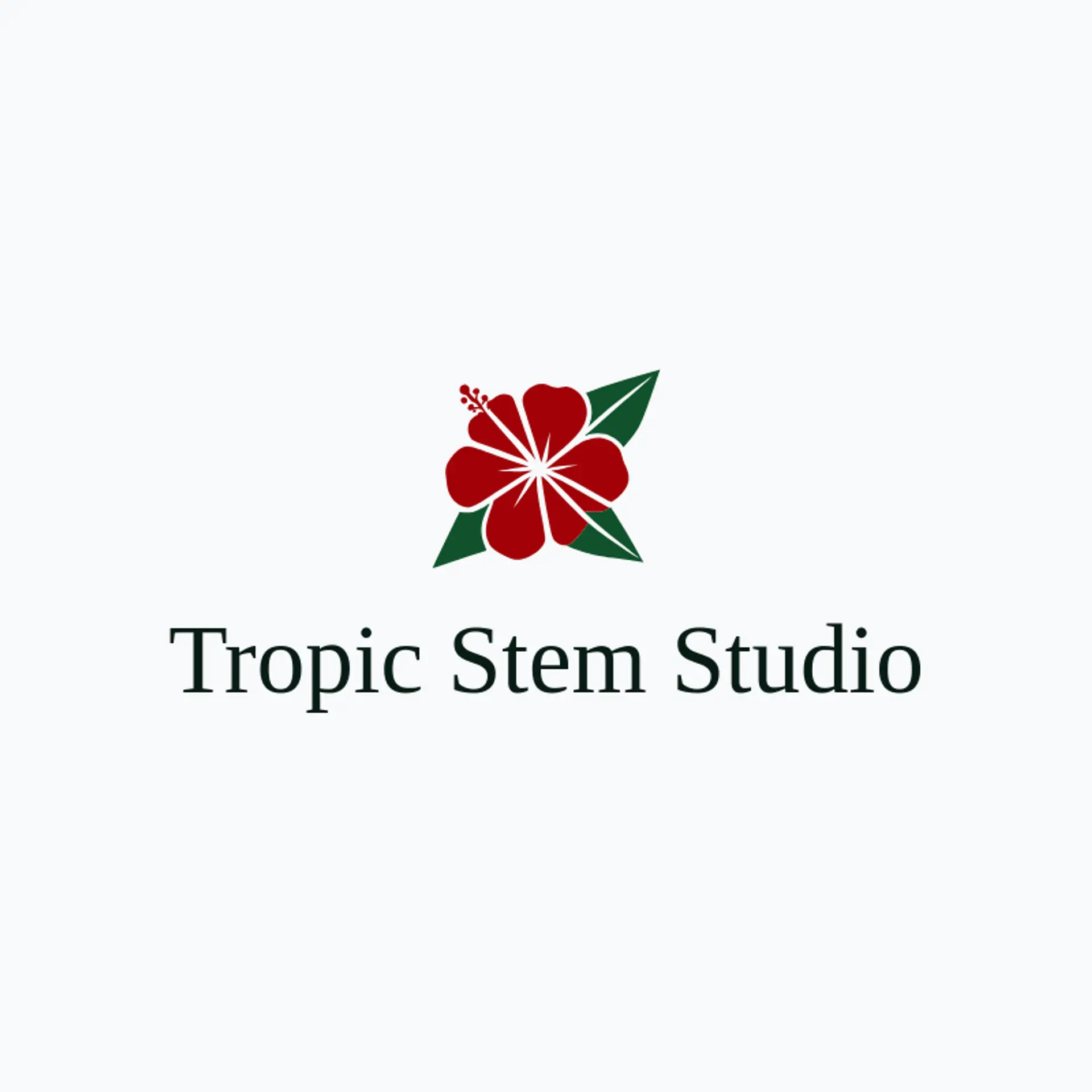 Tropic Stem Studio logo for hibiscus