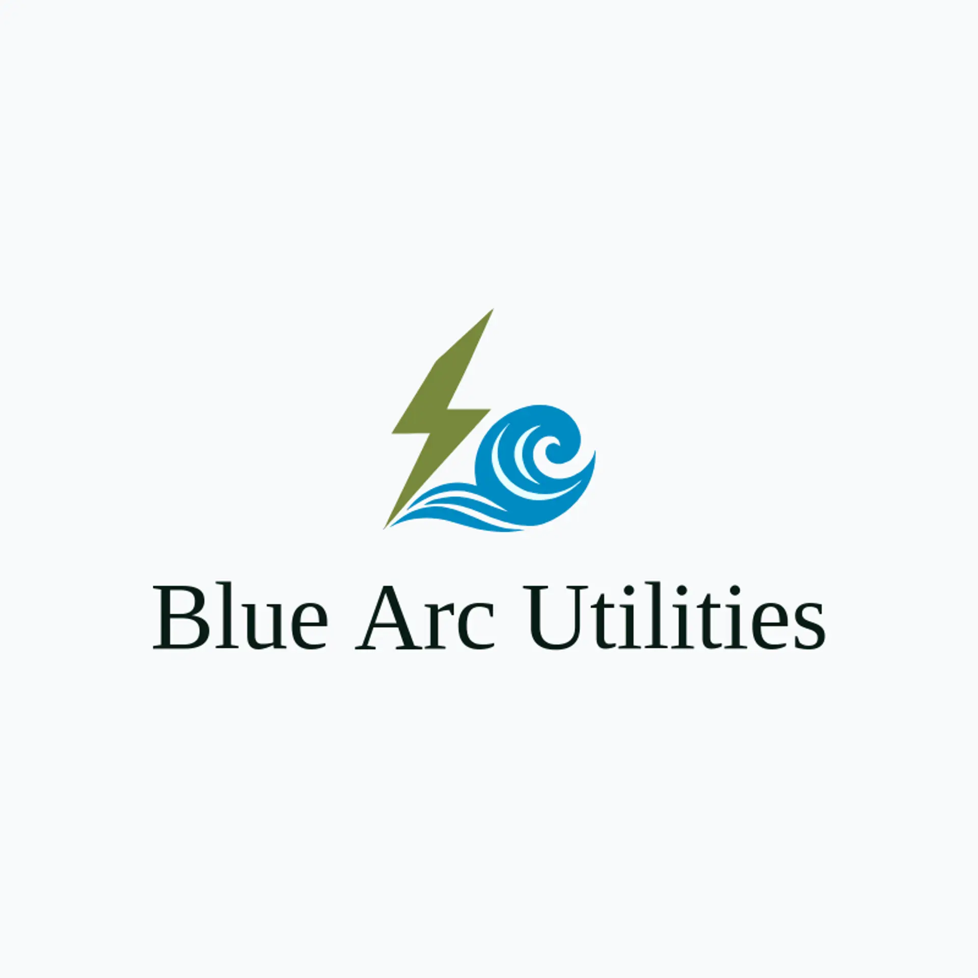 Blue Arc Utilities logo for electricity