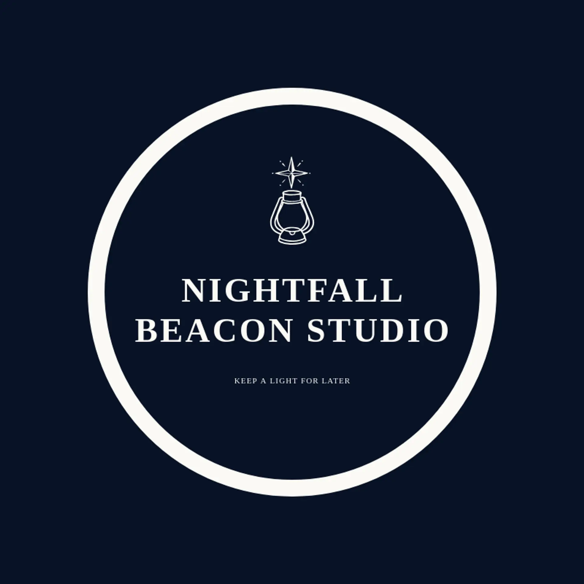 Nightfall Beacon Studio logo for lantern