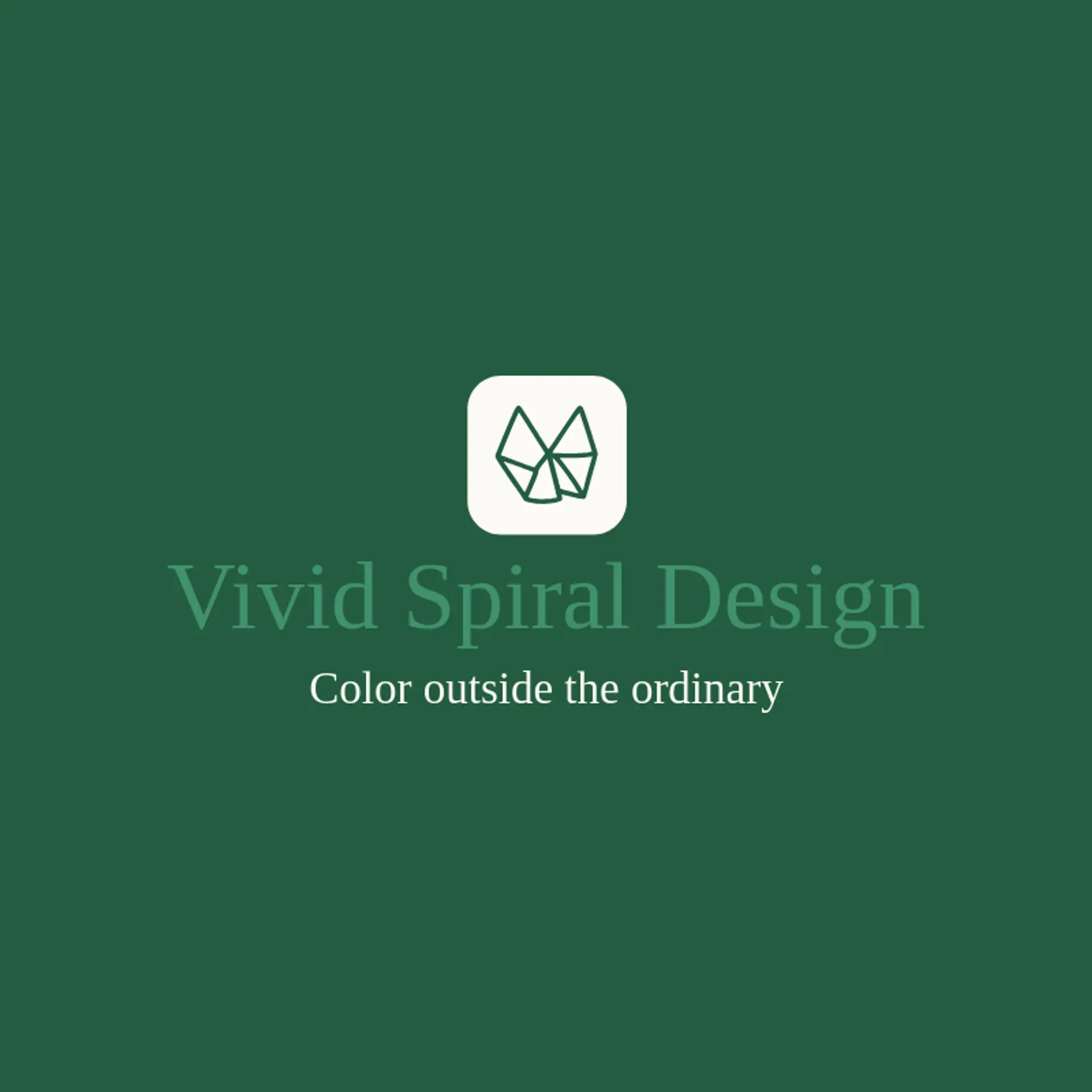 Vivid Spiral Design logo for kaleidoscope