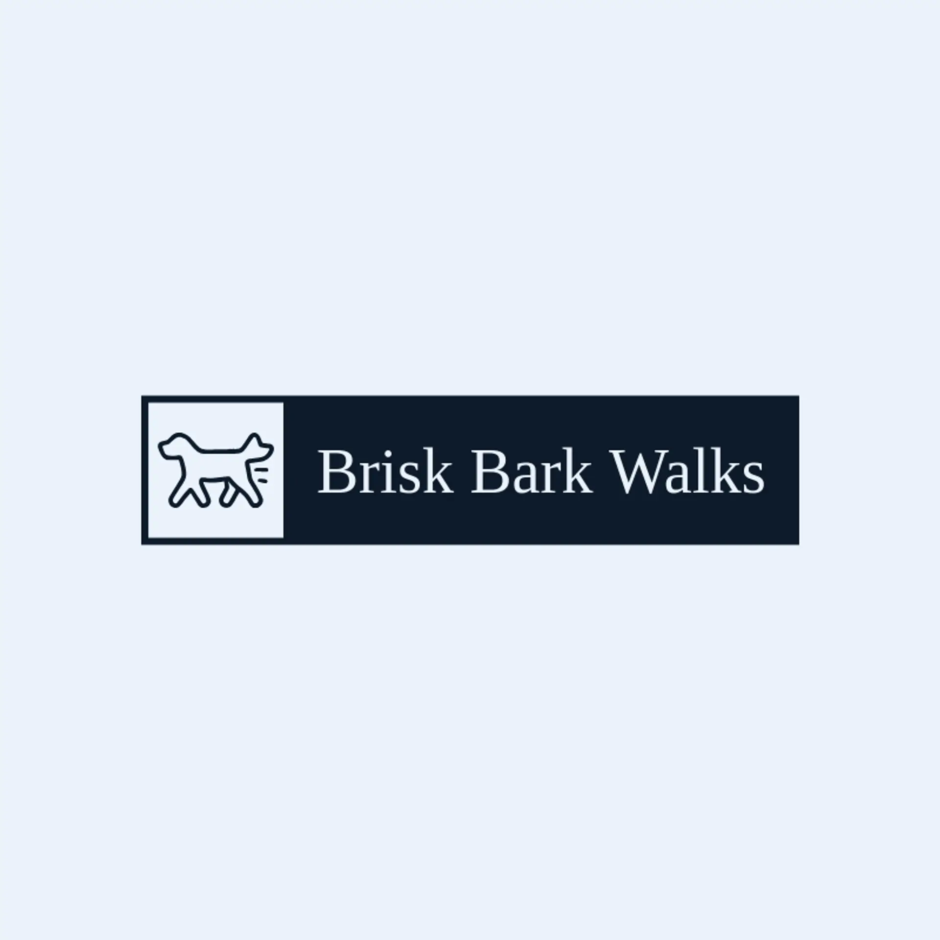 Brisk Bark Walks logo for dog walking