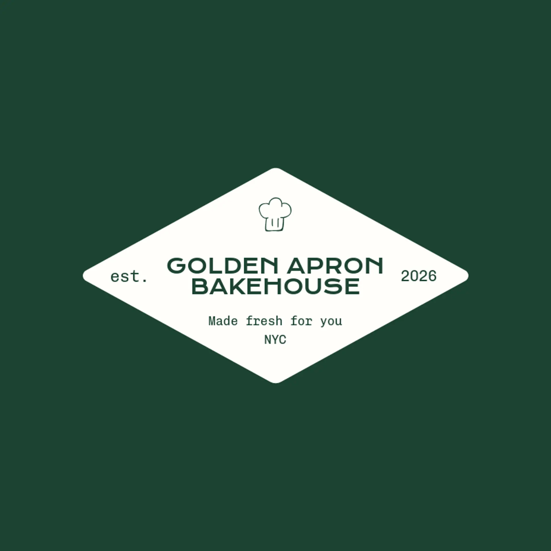 Golden Apron Bakehouse logo for baker