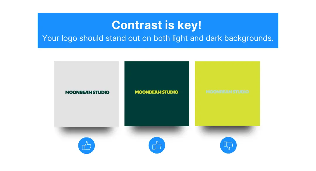 color contrast logo designs