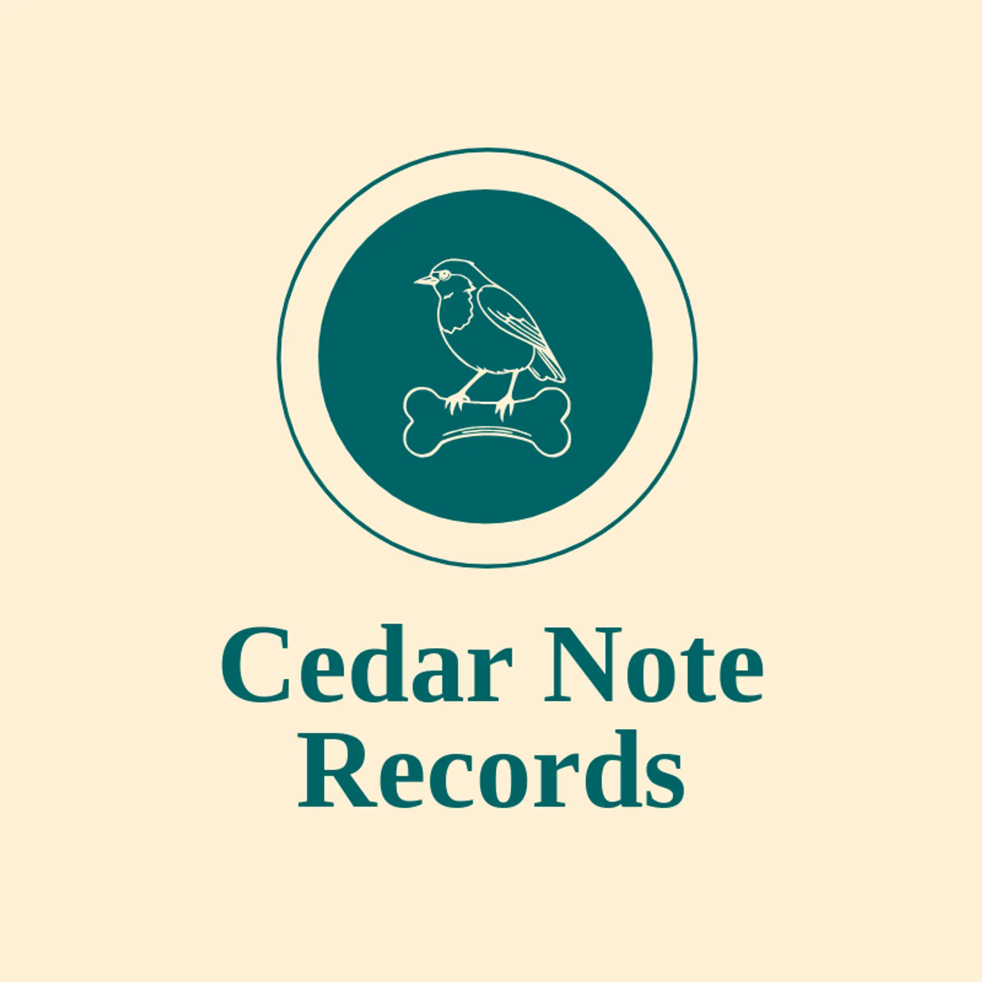 Cedar Note Records logo for robin
