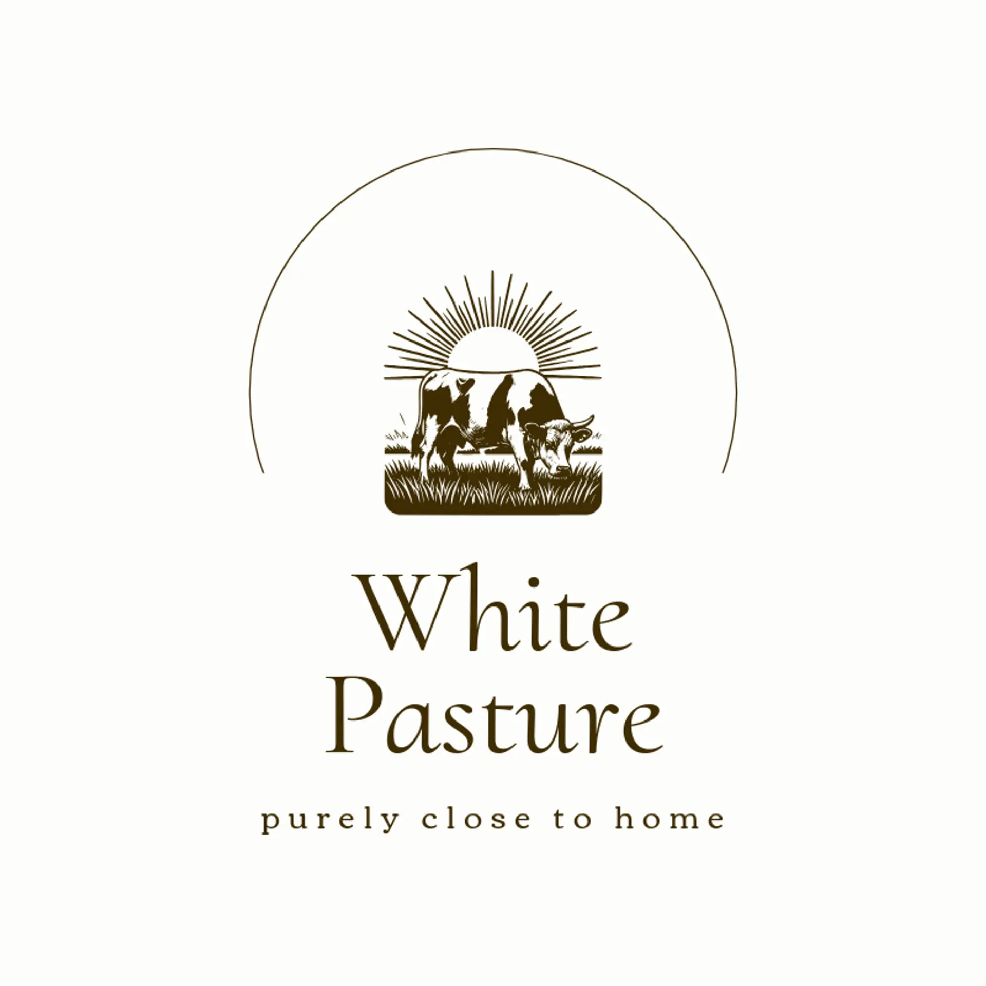 White Pasture logo for milk