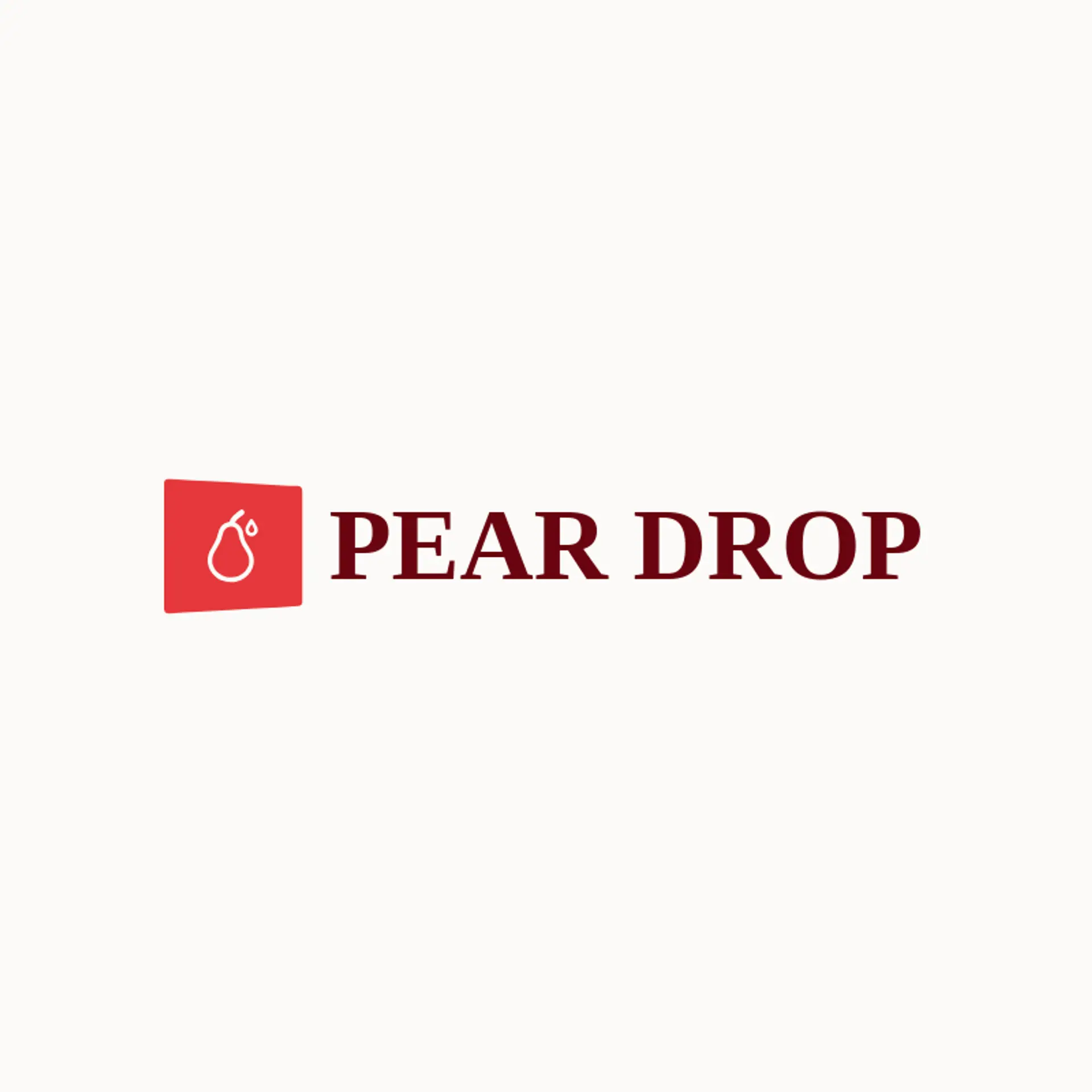 Pear Drop logo for pear