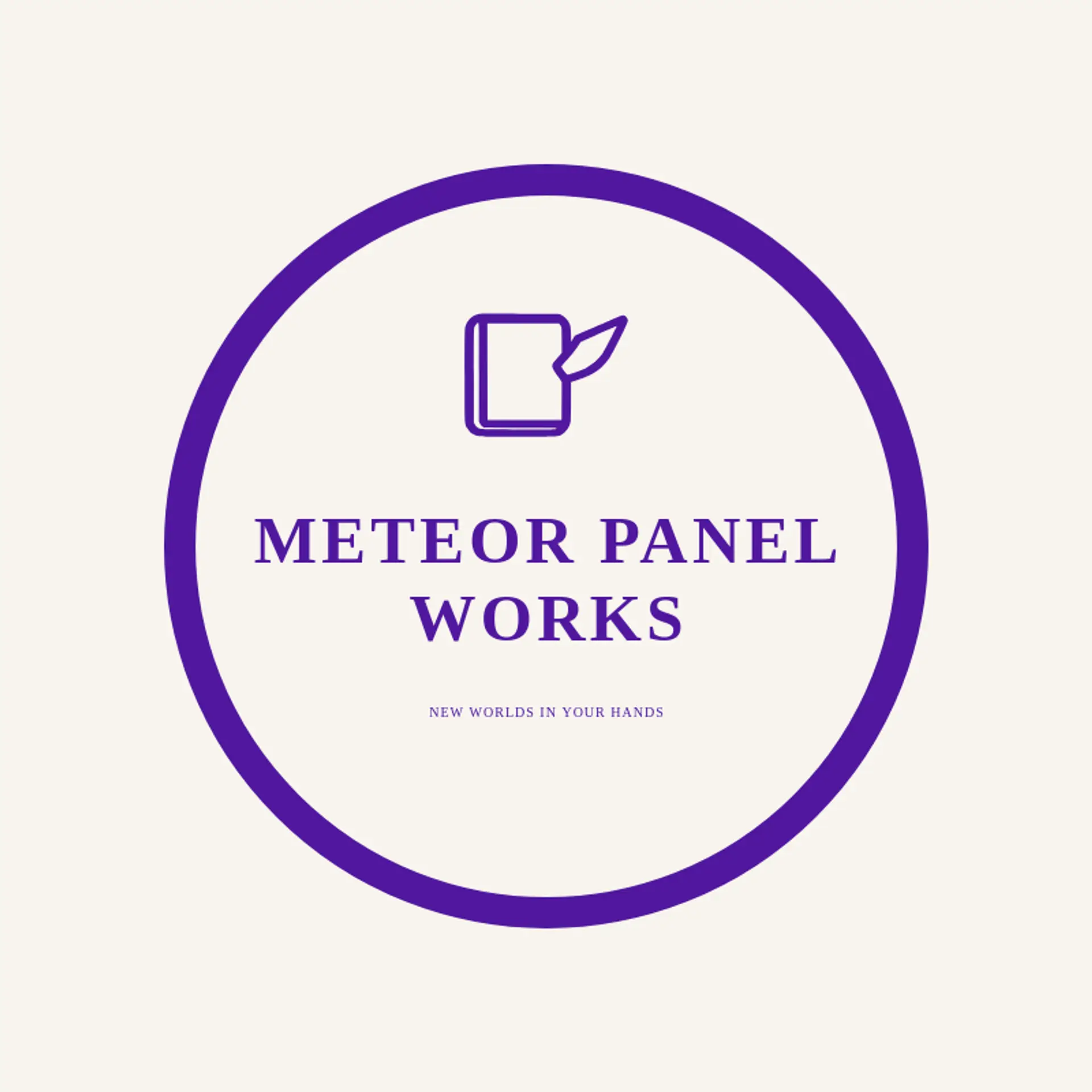 Meteor Panel Works logo for comic book