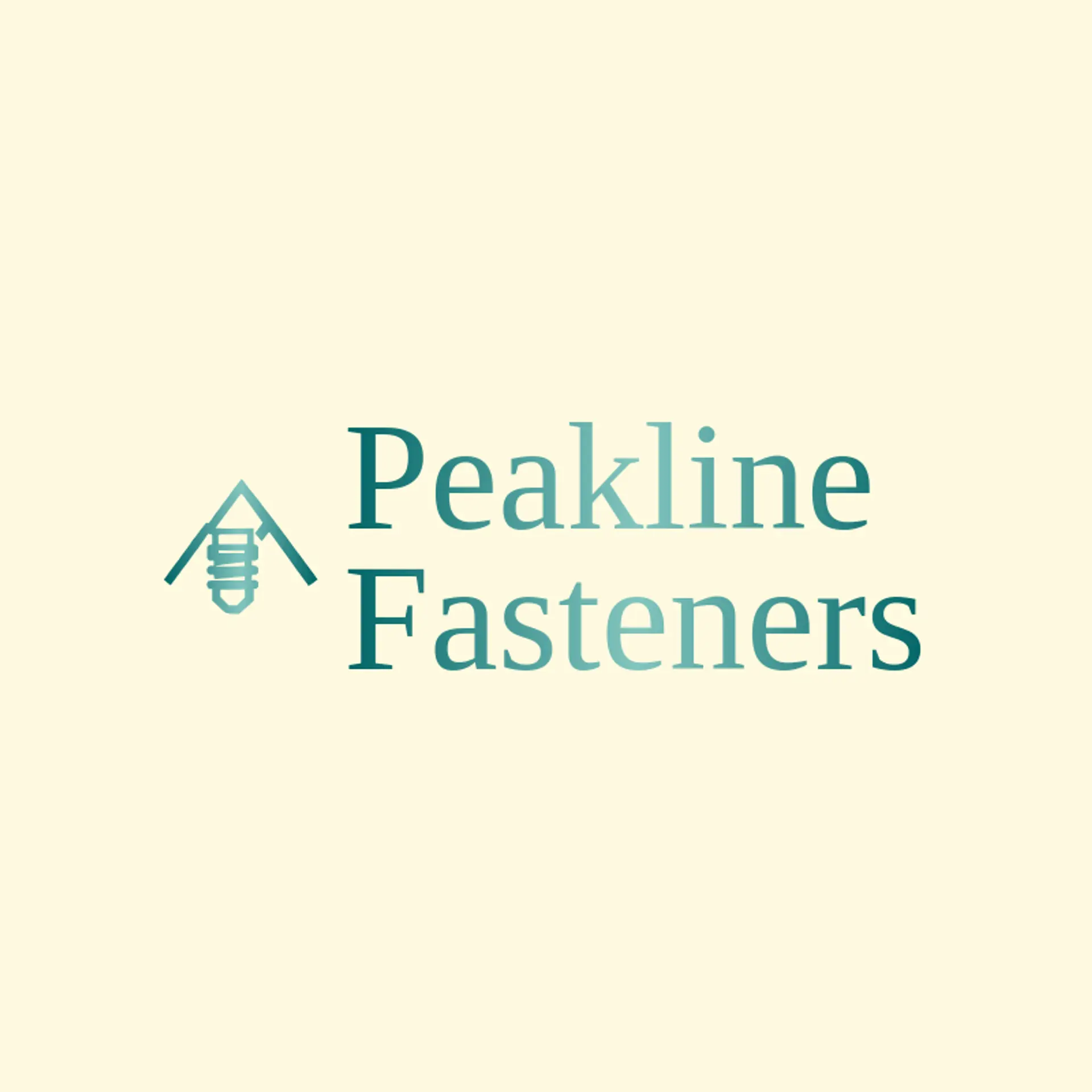 Peakline Fasteners logo for manufacturing